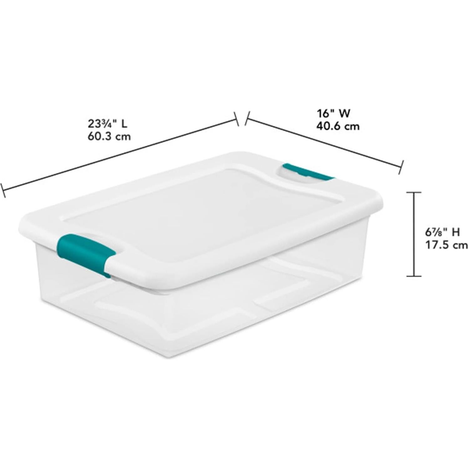 Caja de Almacenamiento Sterilite 30.28L Transparente con Cierre