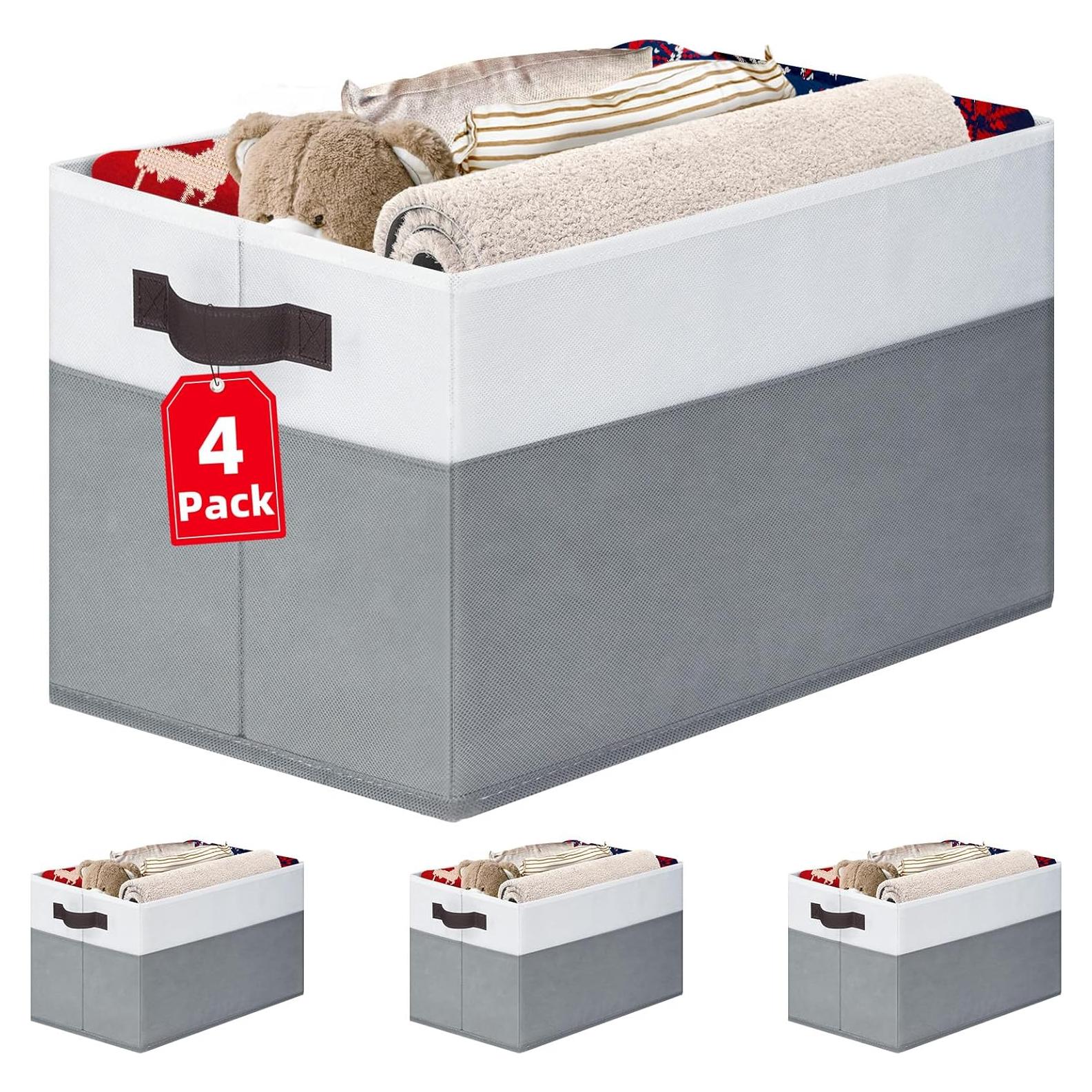 Cestas de Almacenamiento Criusia 4 Piezas 35,56x25,4cm