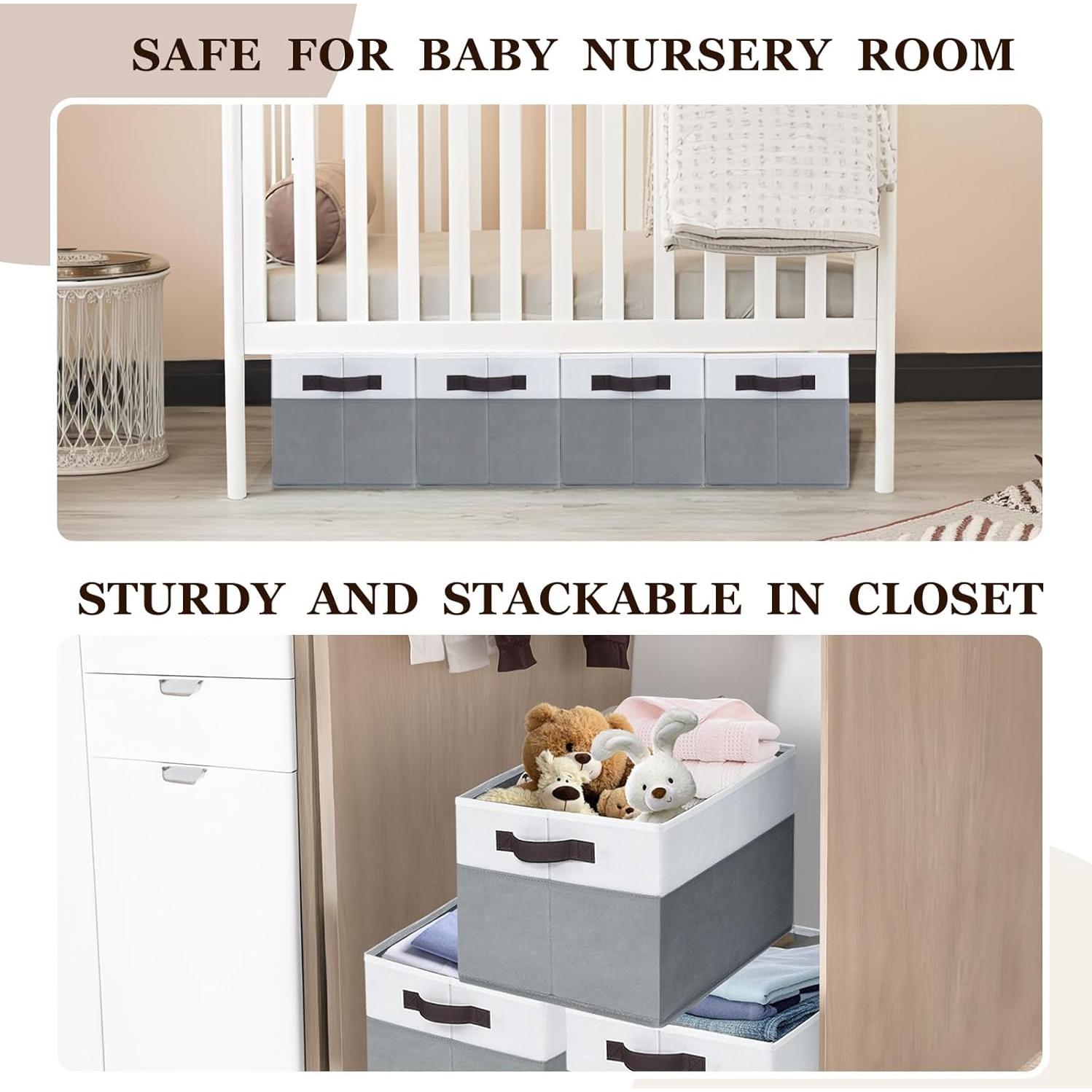 Cestas de Almacenamiento Criusia 4 Piezas 35,56x25,4cm