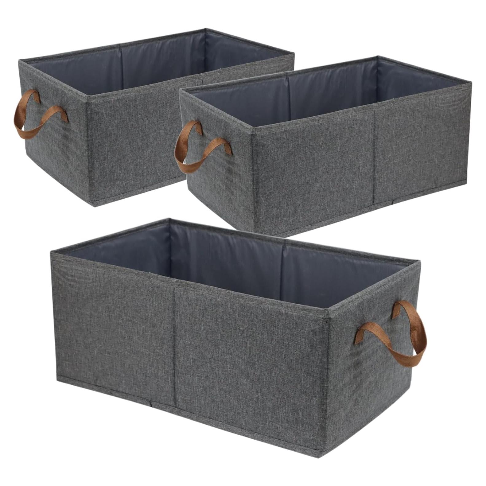 Paquete de 3 Cajas de Almacenamiento Plegables Fordonral 47.6x27.9 cm