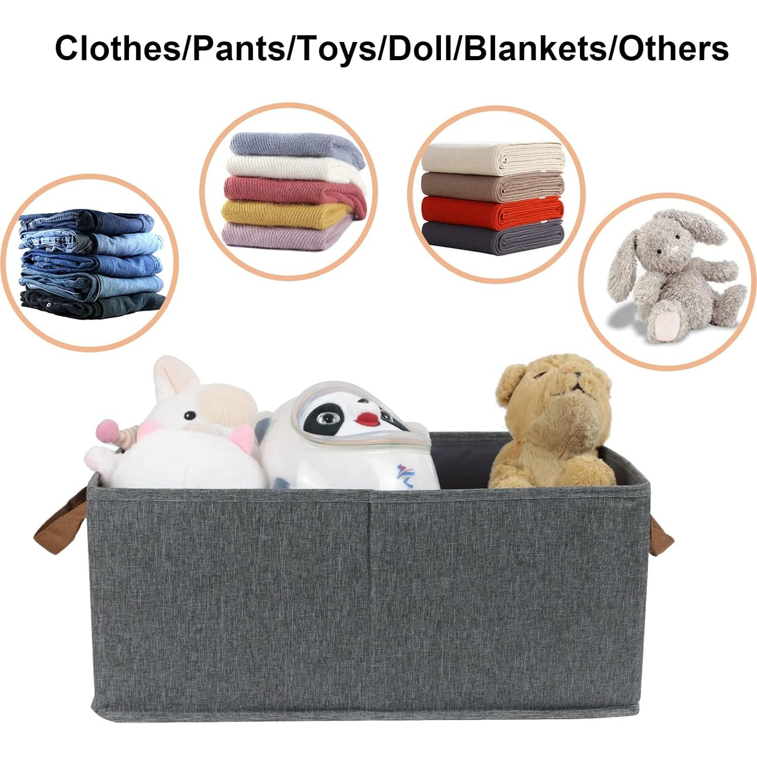 Paquete de 3 Cajas de Almacenamiento Plegables Fordonral 47.6x27.9 cm