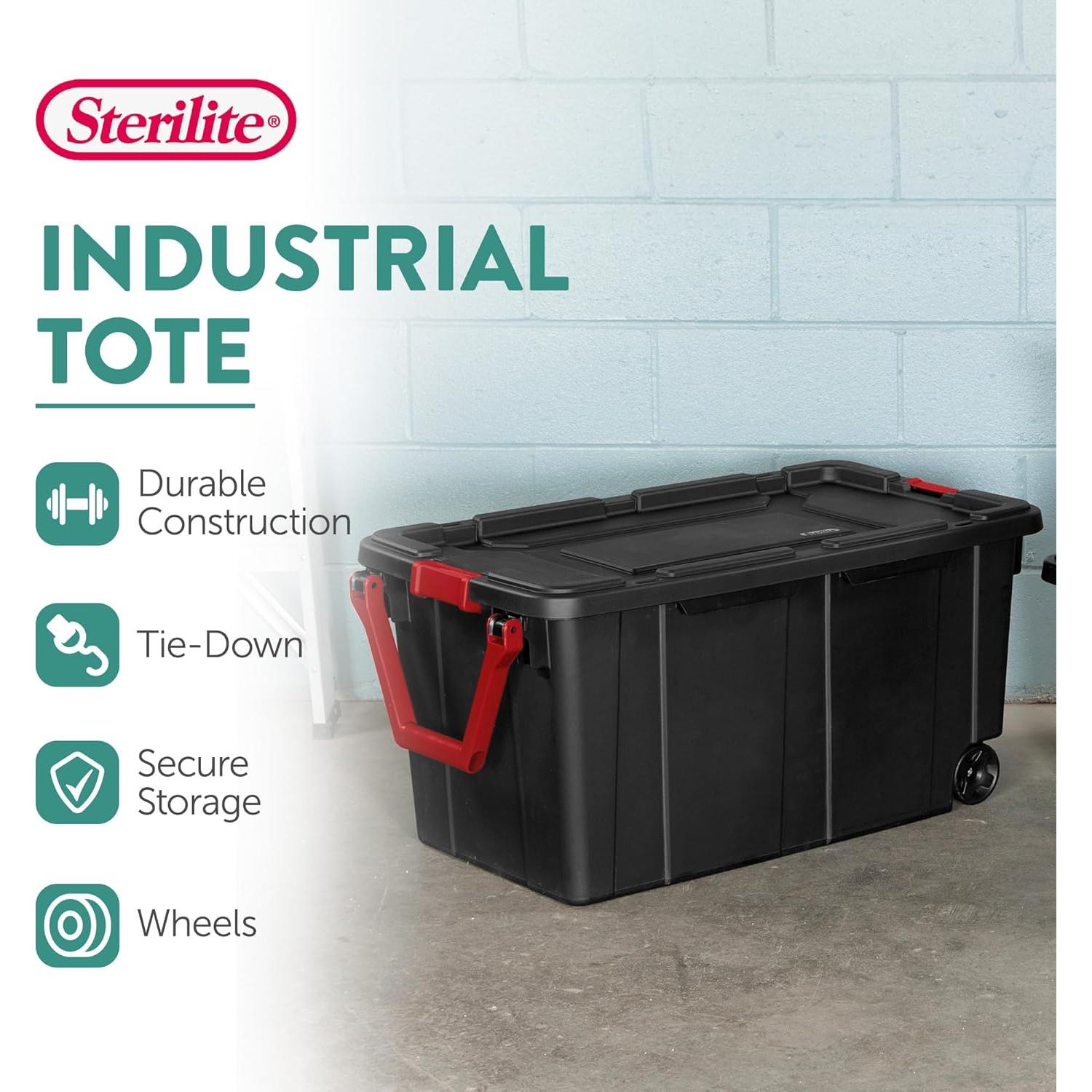 Contenedor de Almacenamiento Sterilite 4-Pack 151L con Ruedas