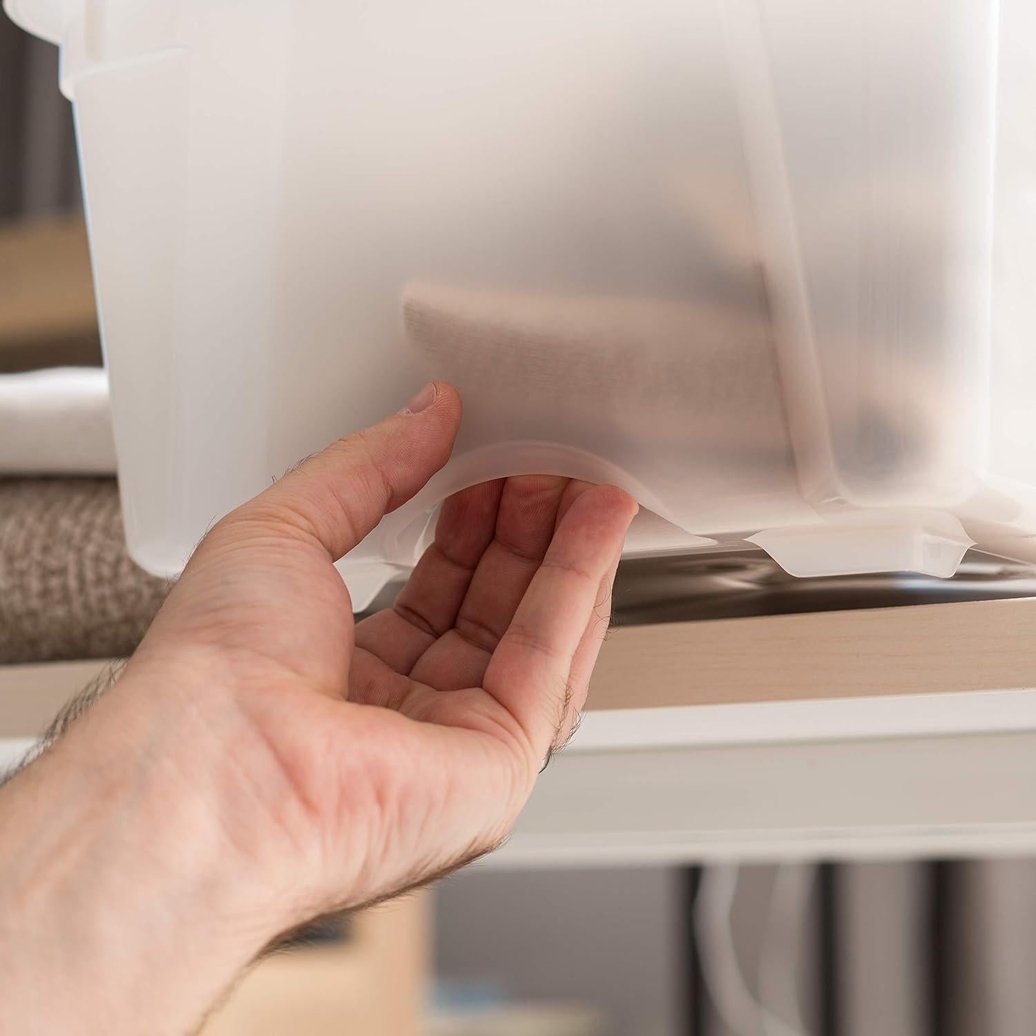 Bins de Almacenamiento IRIS USA 13 Qt Apilables 6 Pzas