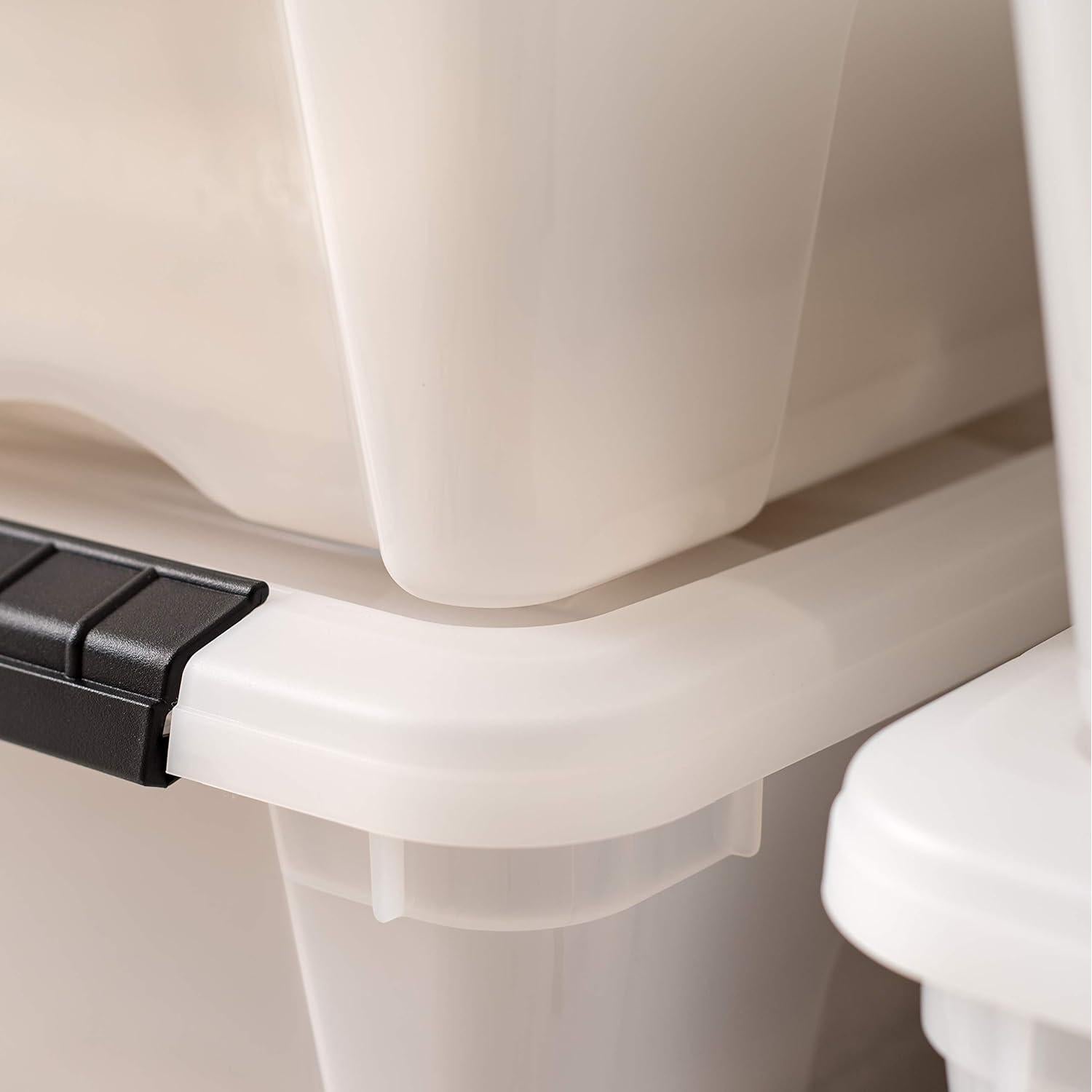 Bins de Almacenamiento IRIS USA 13 Qt Apilables 6 Pzas