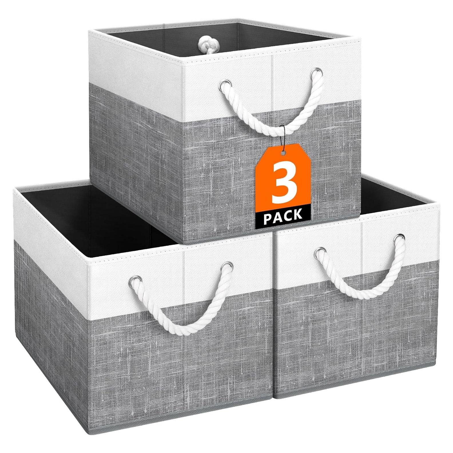 Cestas de Almacenamiento Fab Totes 3 Unidades Plegables 38x25x24cm