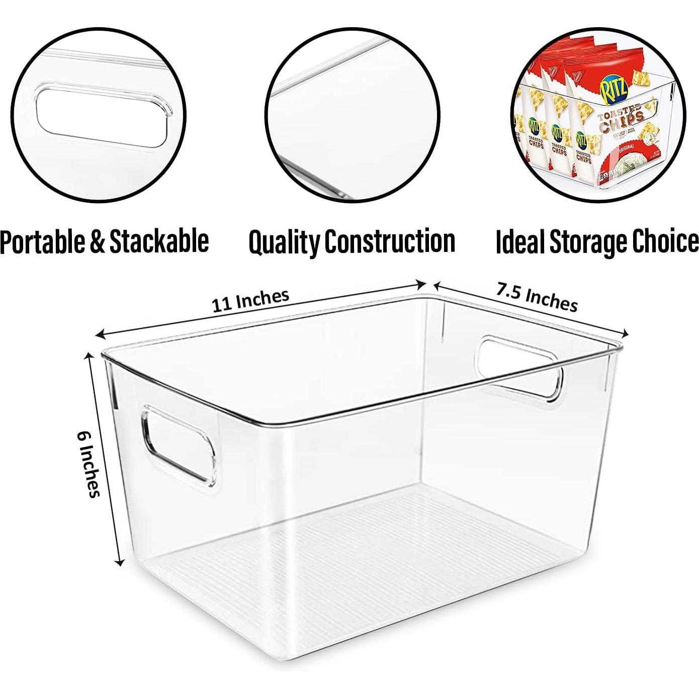 Contenedores de Almacenamiento Plástico Transparente Control Kitchen - 4 Piezas