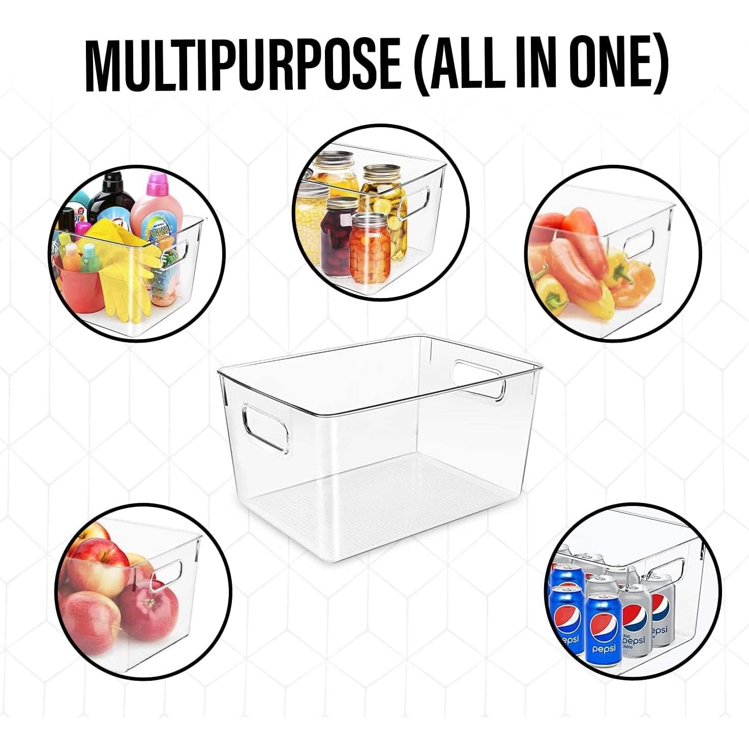 Contenedores de Almacenamiento Plástico Transparente Control Kitchen - 4 Piezas