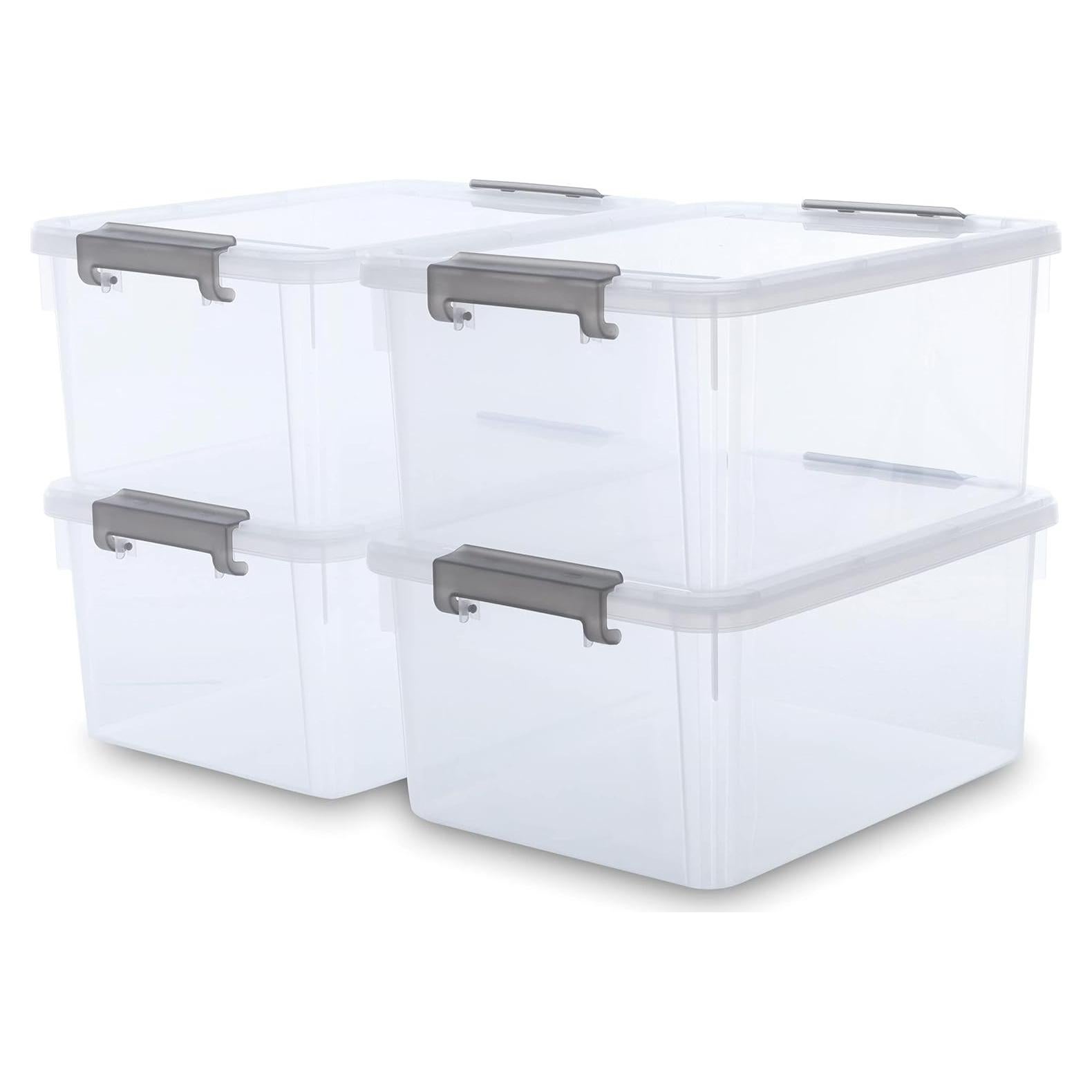 Contenedores de Almacenamiento Citylife 17L 4 Piezas Apilables