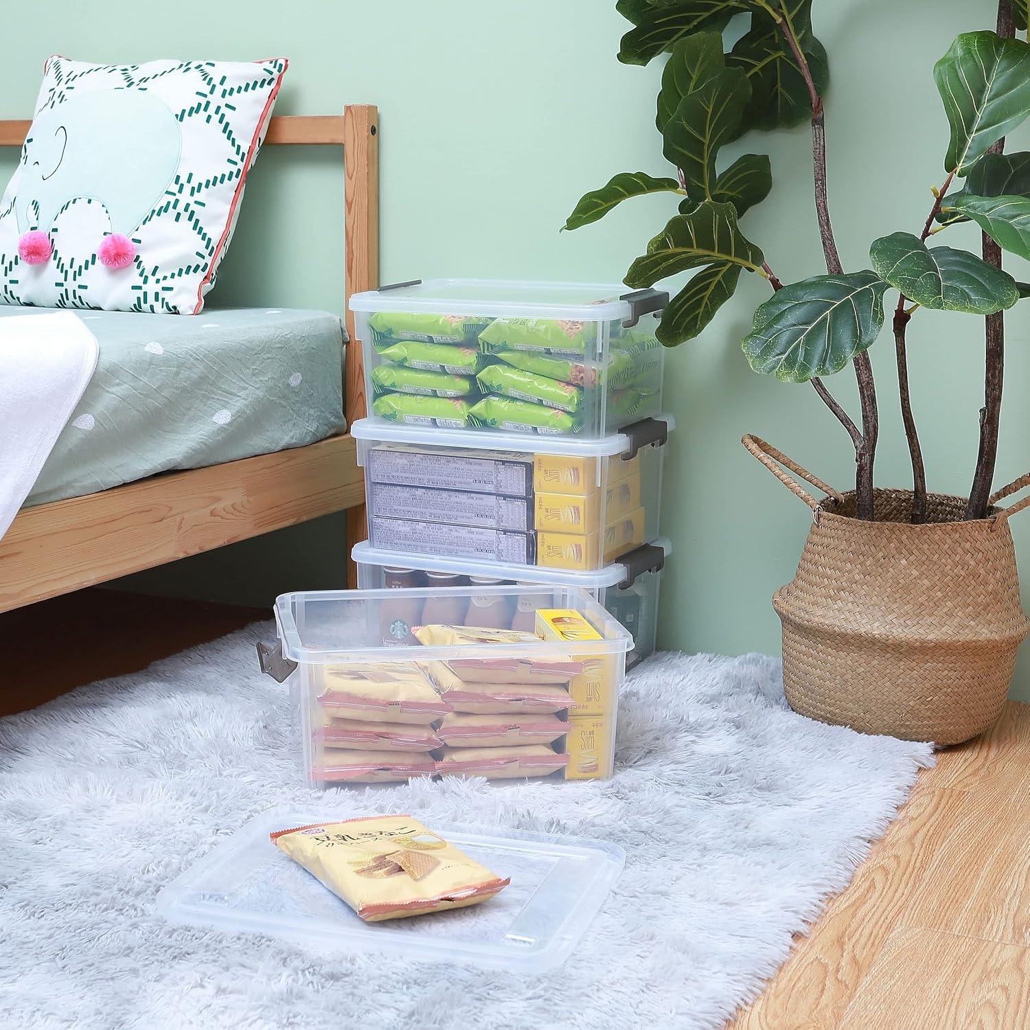 Contenedores de Almacenamiento Citylife 17L 4 Piezas Apilables