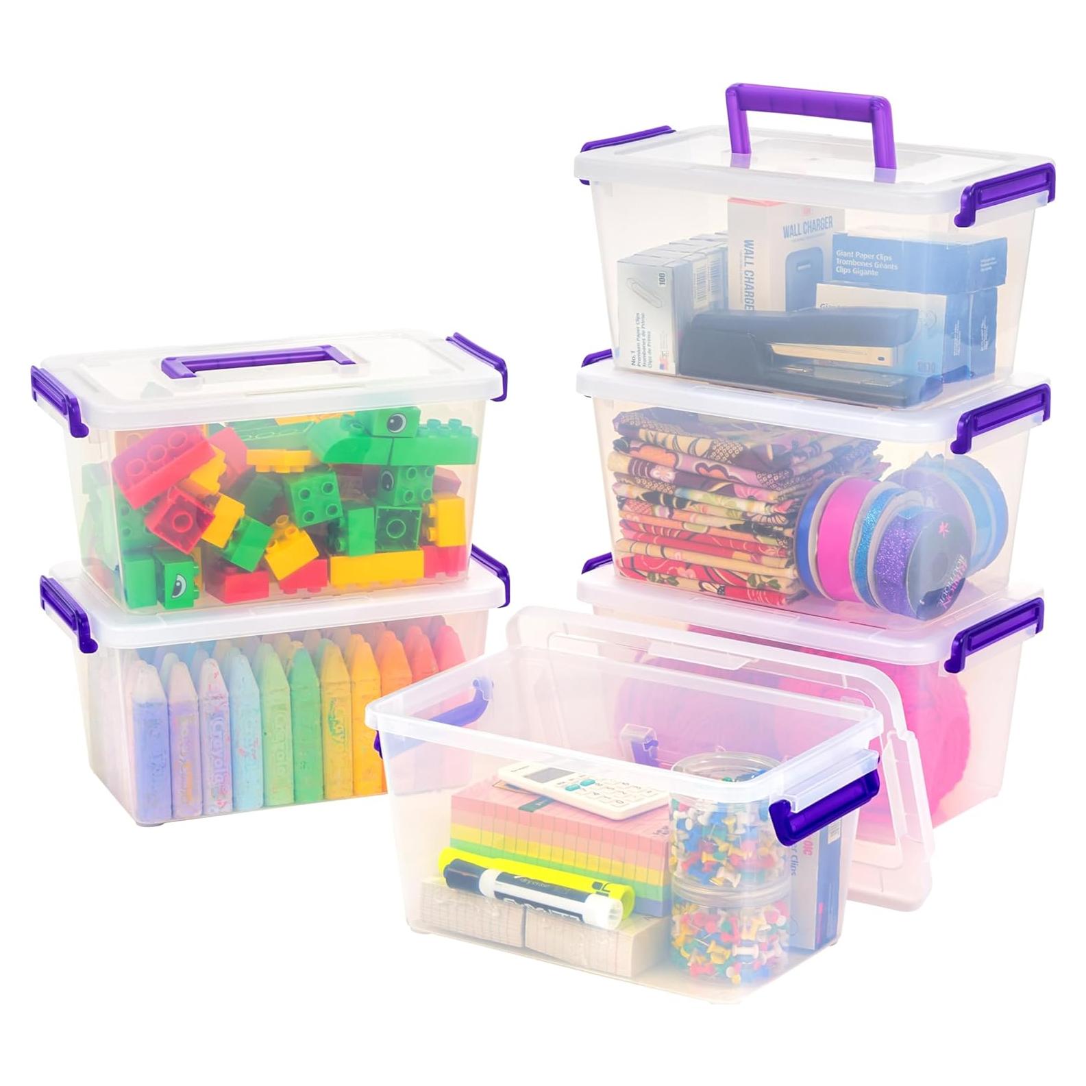 Contenedores de Almacenamiento IRIS USA 5 Qt. Transparentes - 6 Pzas