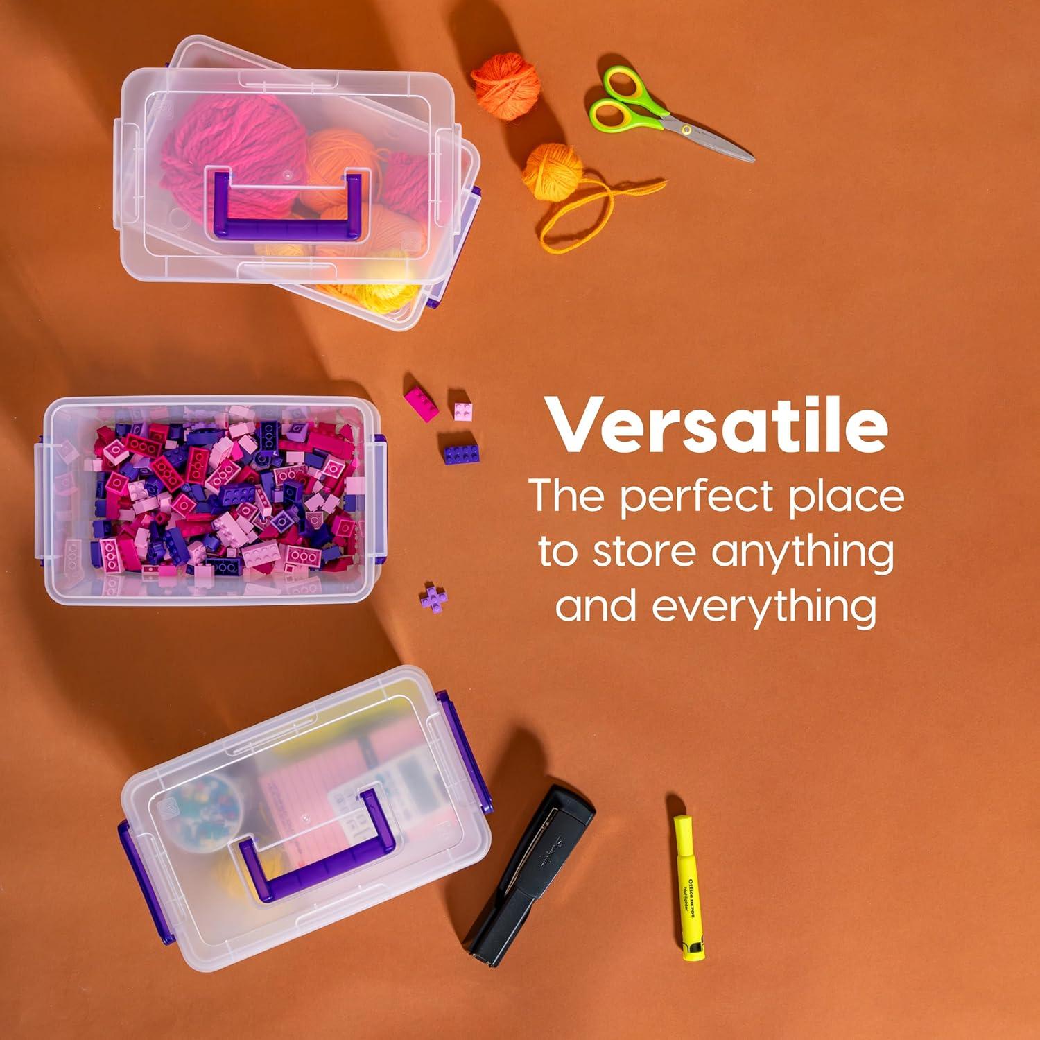 Contenedores de Almacenamiento IRIS USA 5 Qt. Transparentes - 6 Pzas