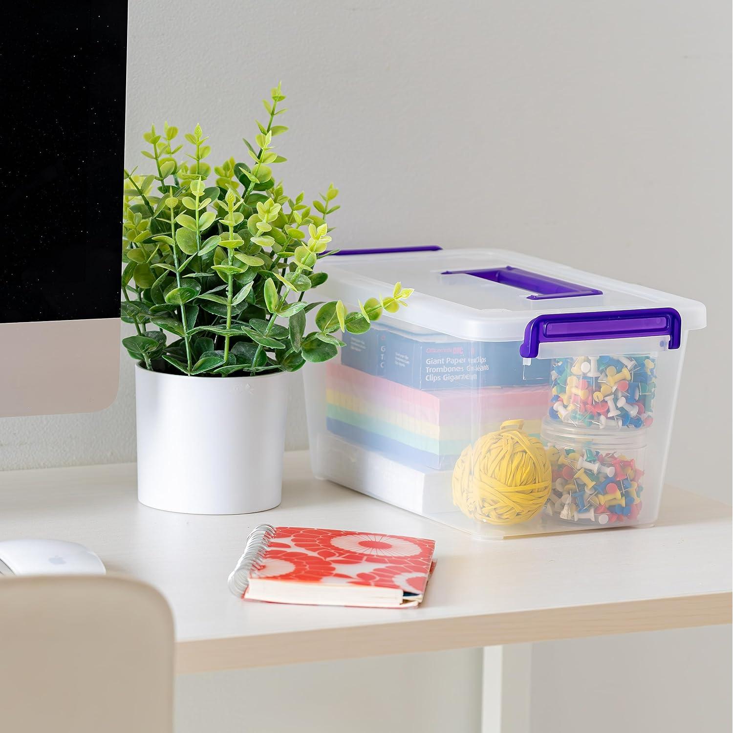 Contenedores de Almacenamiento IRIS USA 5 Qt. Transparentes - 6 Pzas