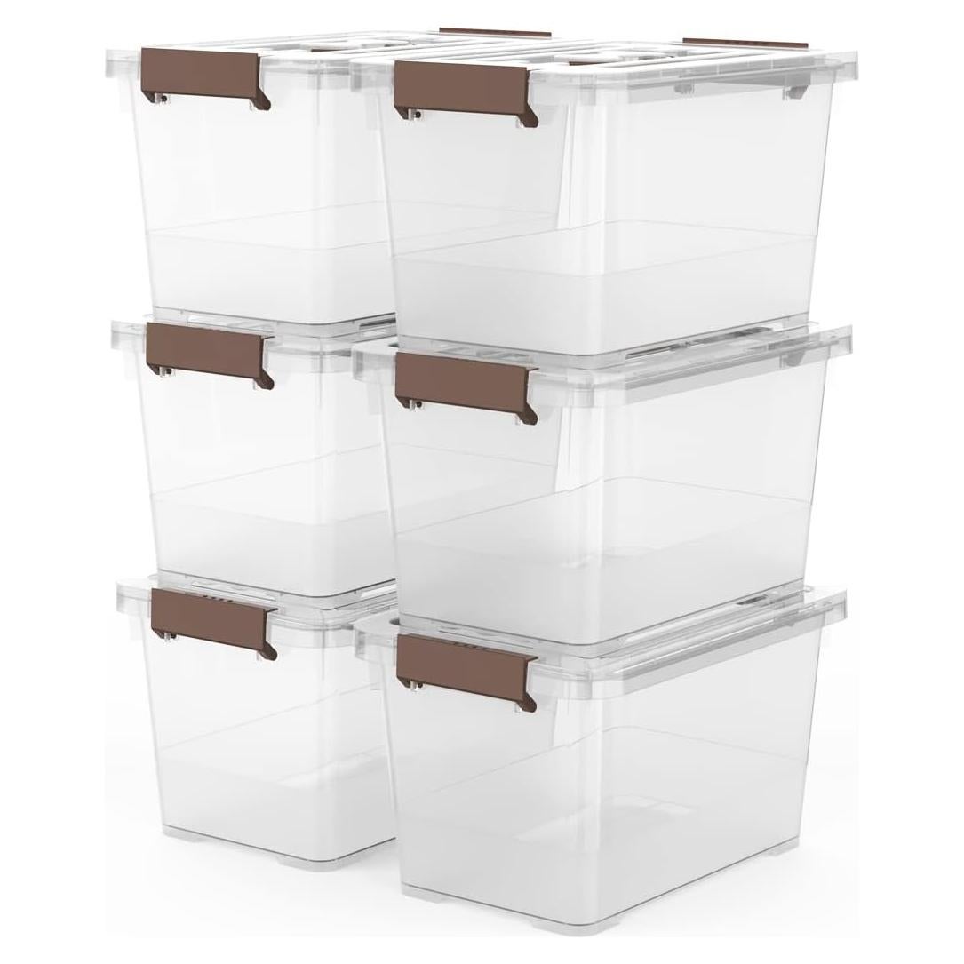Caja de Almacenamiento WYT 7 Litros Transparente 6 Paquetes