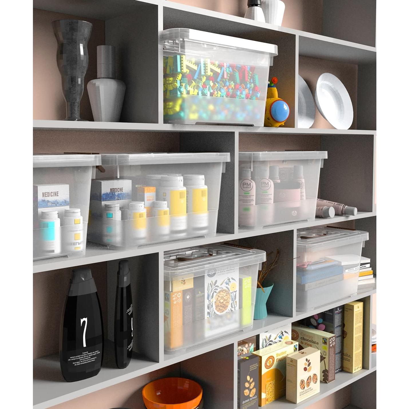 Caja de Almacenamiento WYT 7 Litros Transparente 6 Paquetes