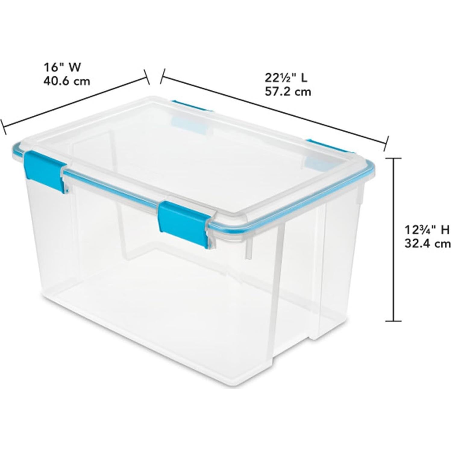Caja de Almacenamiento Sterilite 54L 4 Paquetes Azul