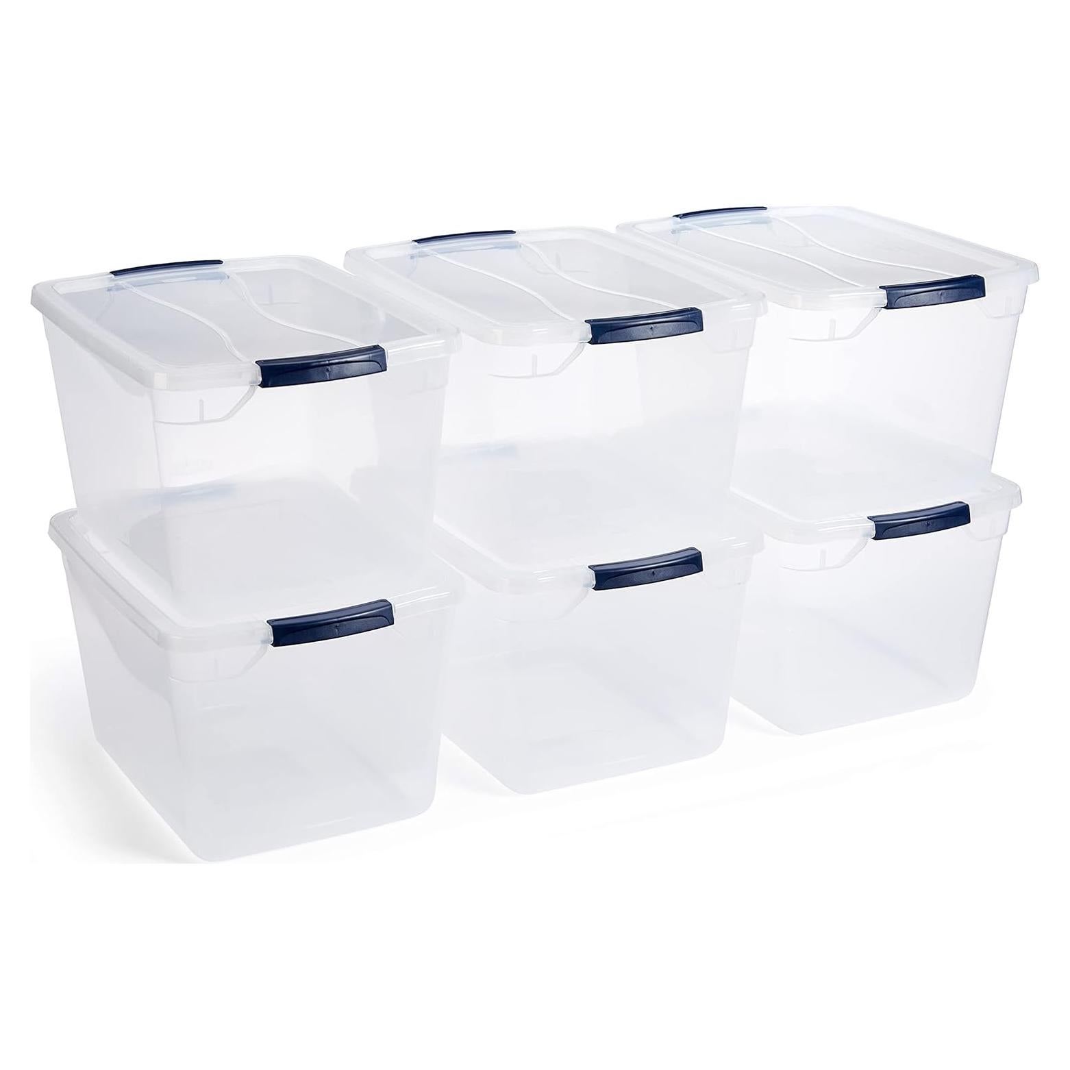 Contenedores de Almacenamiento Rubbermaid 32 Qt, 6 Piezas