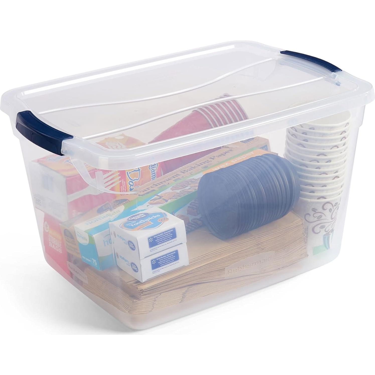 Contenedores de Almacenamiento Rubbermaid 32 Qt, 6 Piezas