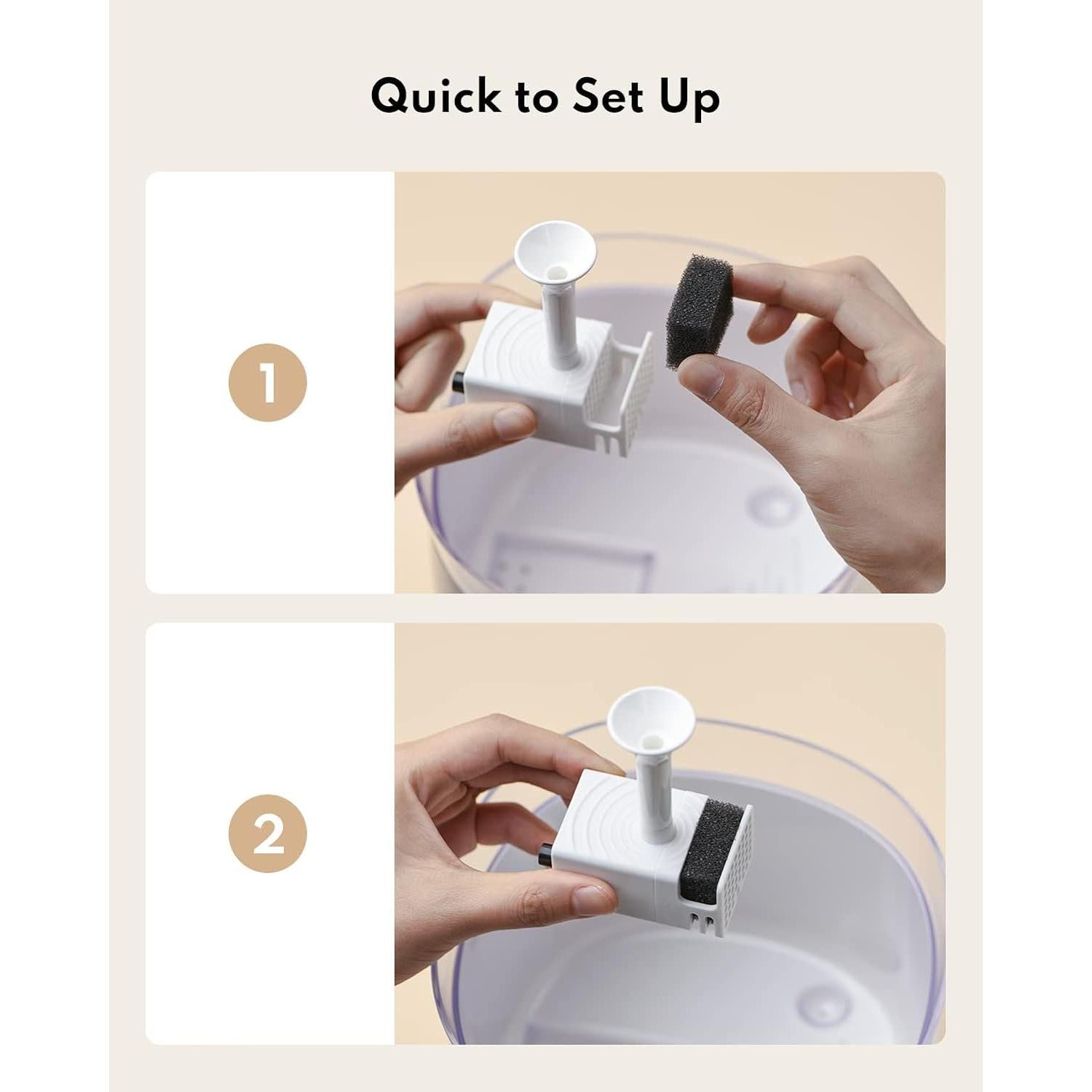 Bomba Inalámbrica para Fuente de Agua Gatos Homerunpet WF20