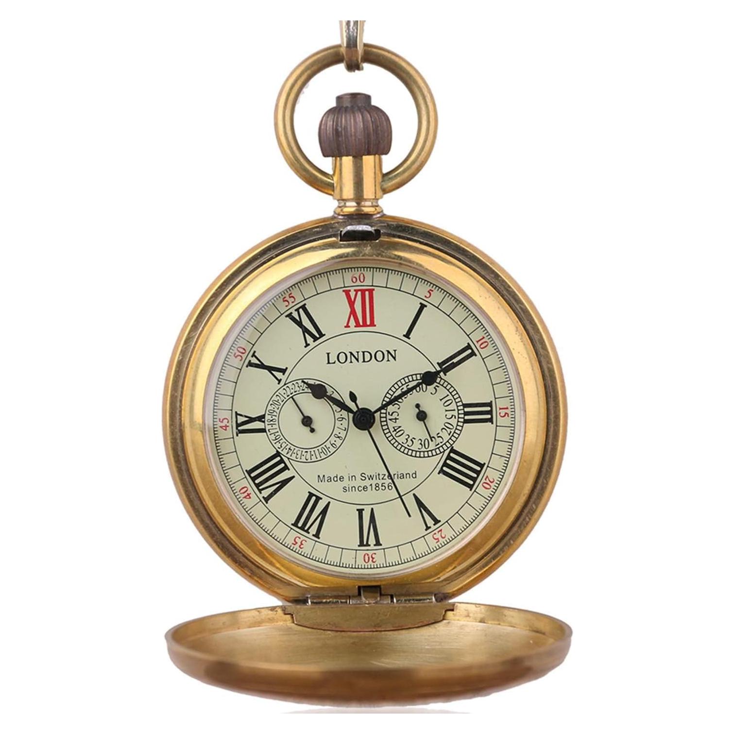 Reloj de bolsillo mecánico BOSNI cobre vintage 37mm