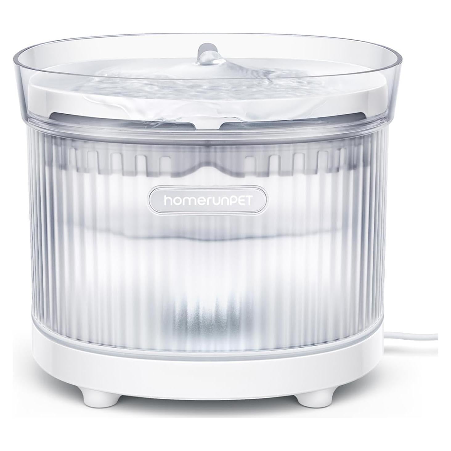 Fuente de Agua para Gatos HomeRunPet 2L Ultra-Silenciosa