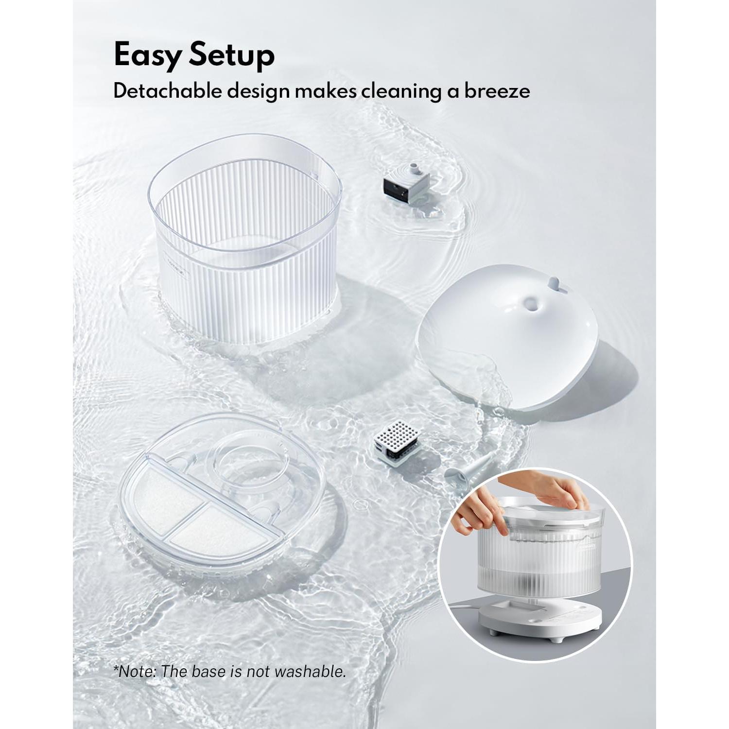 Fuente de Agua para Gatos HomeRunPet 2L Ultra-Silenciosa