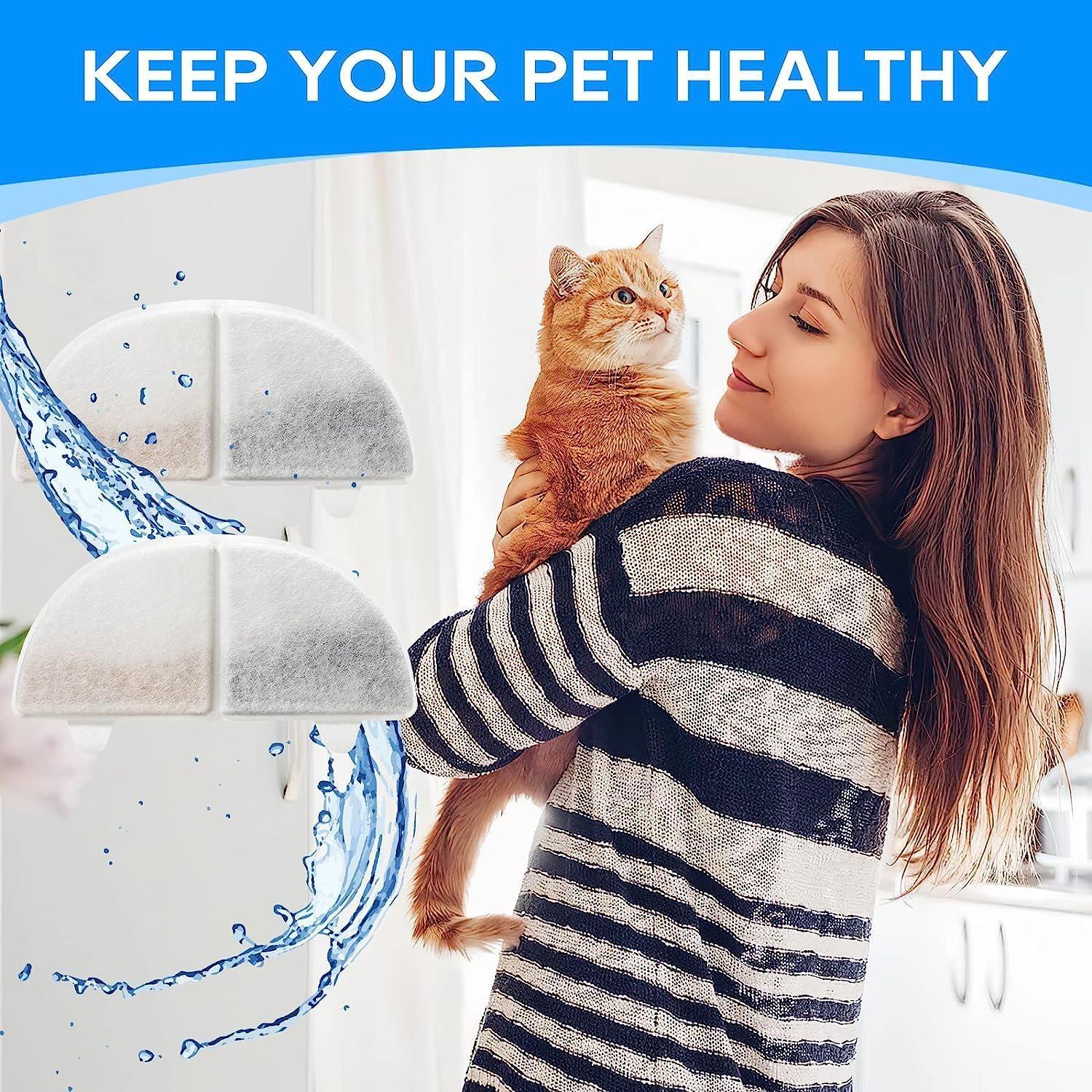 20 Filtros Reemplazo MyfatBOSS para Fuente de Agua Gatos