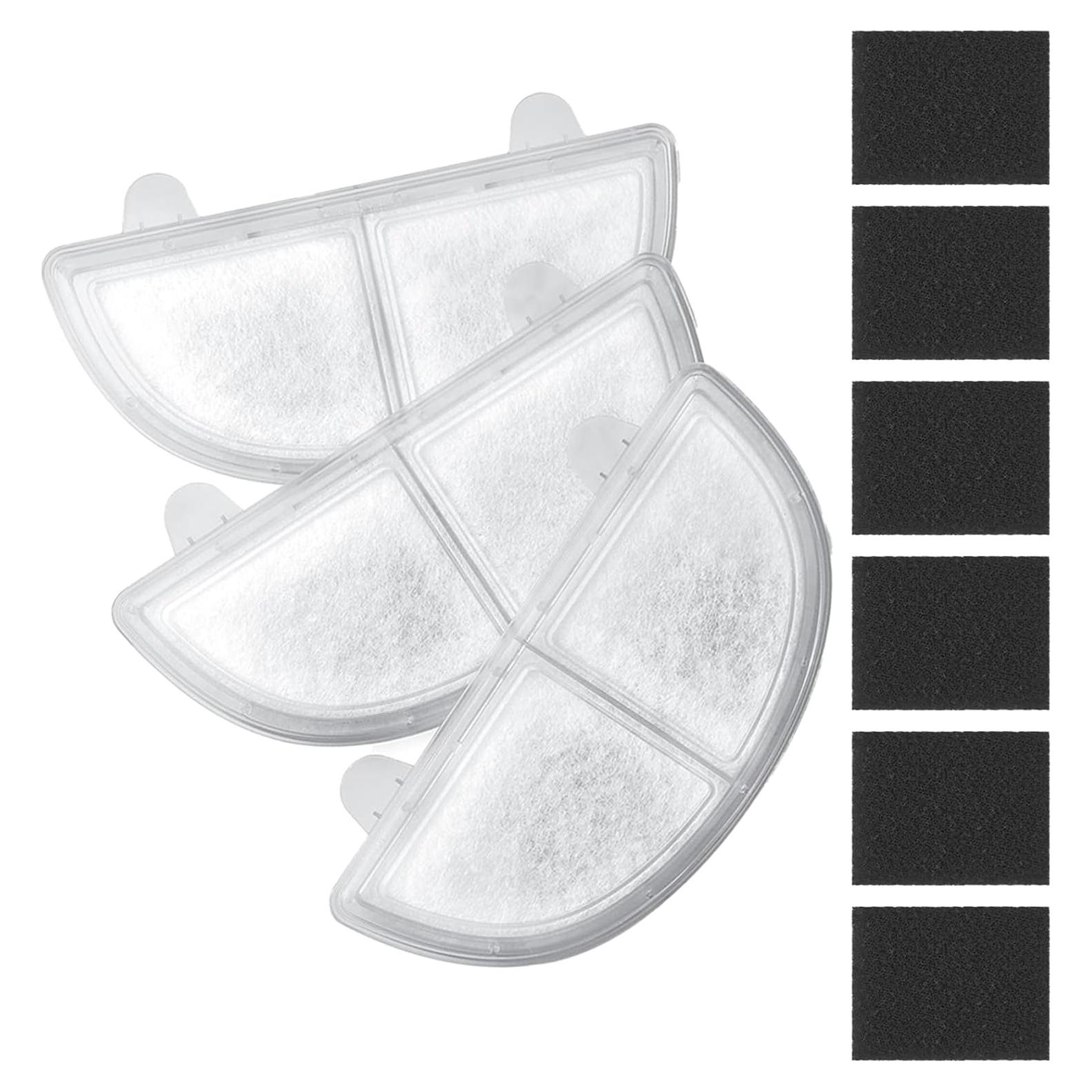Filtros de Reemplazo Homerunpet para Fuente de Mascotas 3 y 6 Pcs