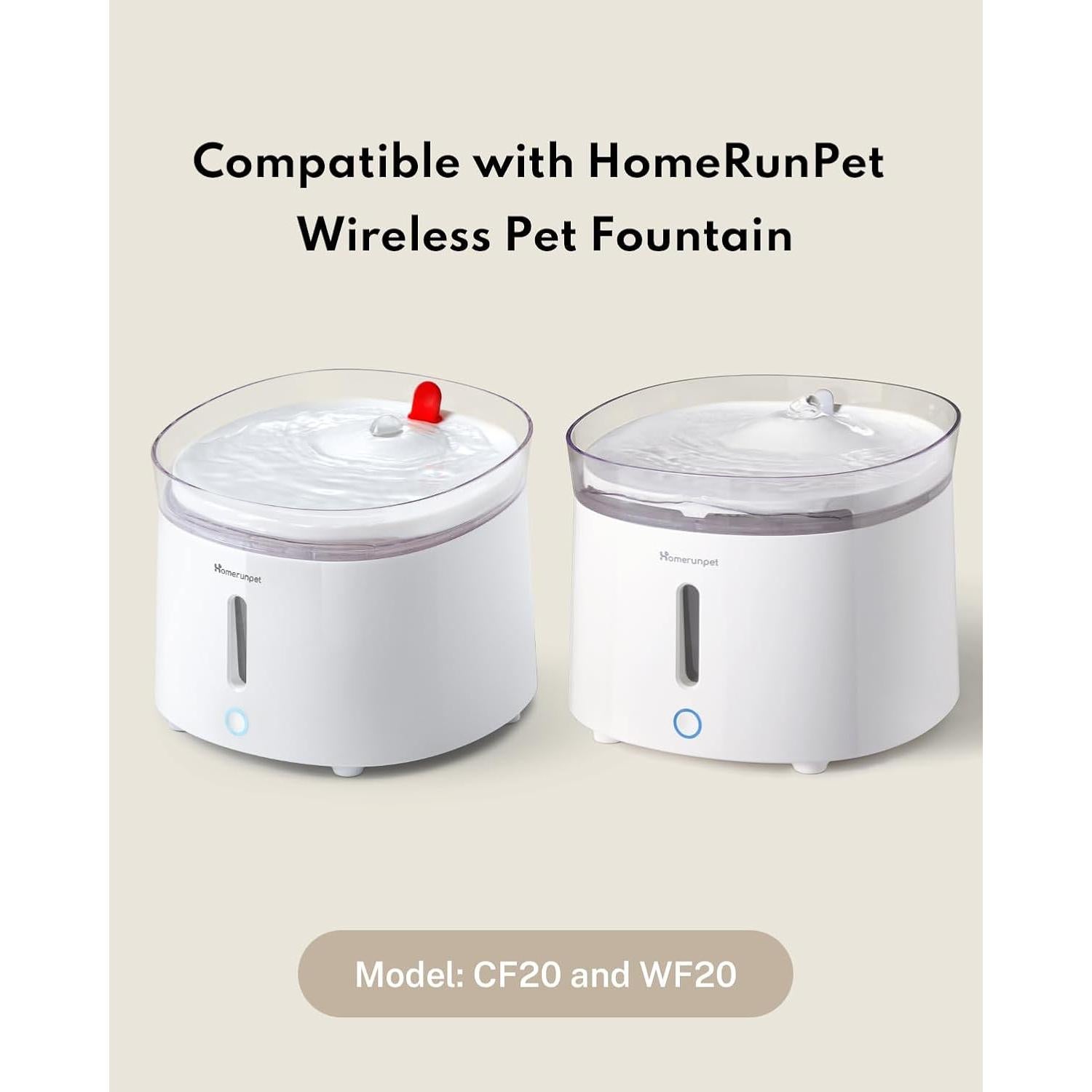 Filtros de Reemplazo Homerunpet para Fuente de Mascotas 3 y 6 Pcs