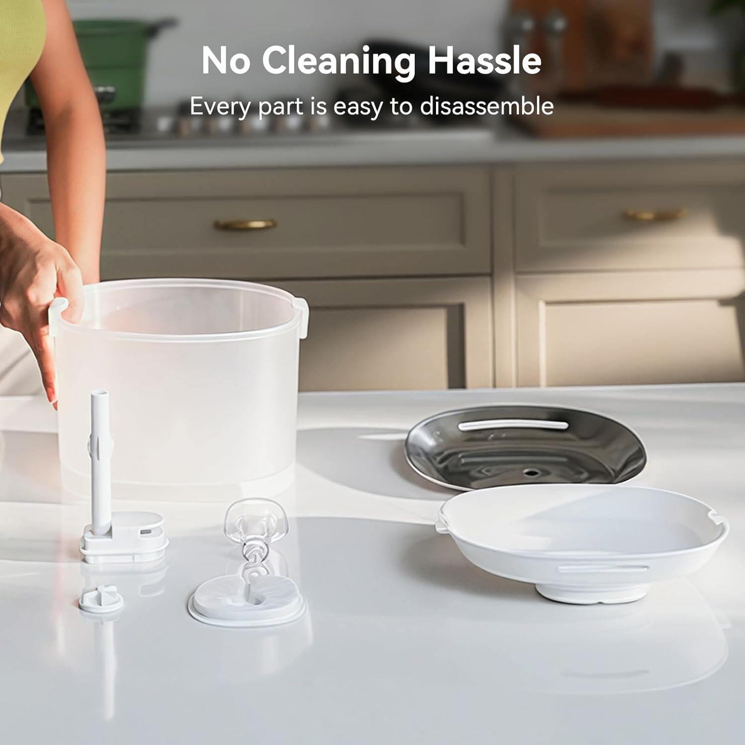 Fuente de Agua para Gatos Cheerble Elfin 2L Inalámbrica