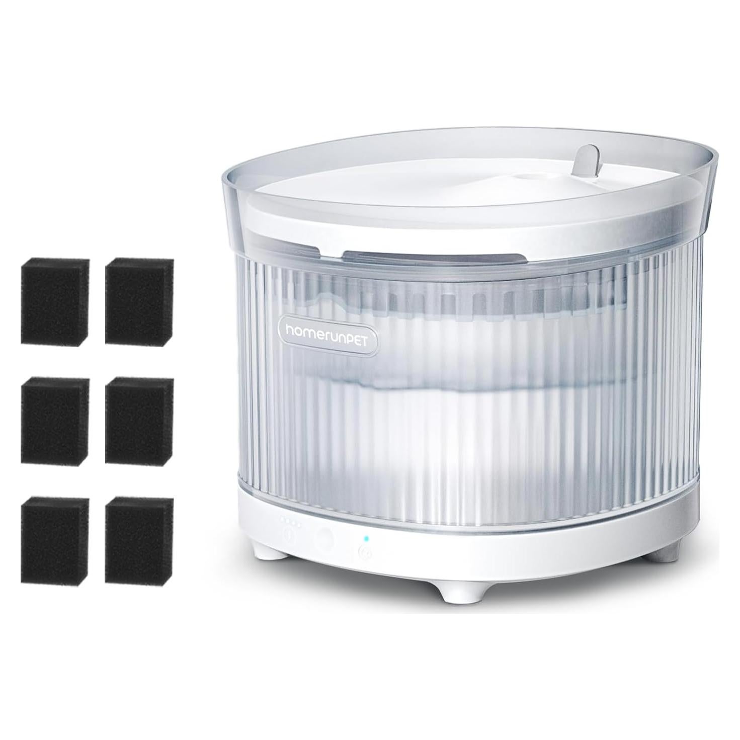 Fuente de Agua Inalámbrica para Gatos HomeRunPet 2L con 6 Filtros