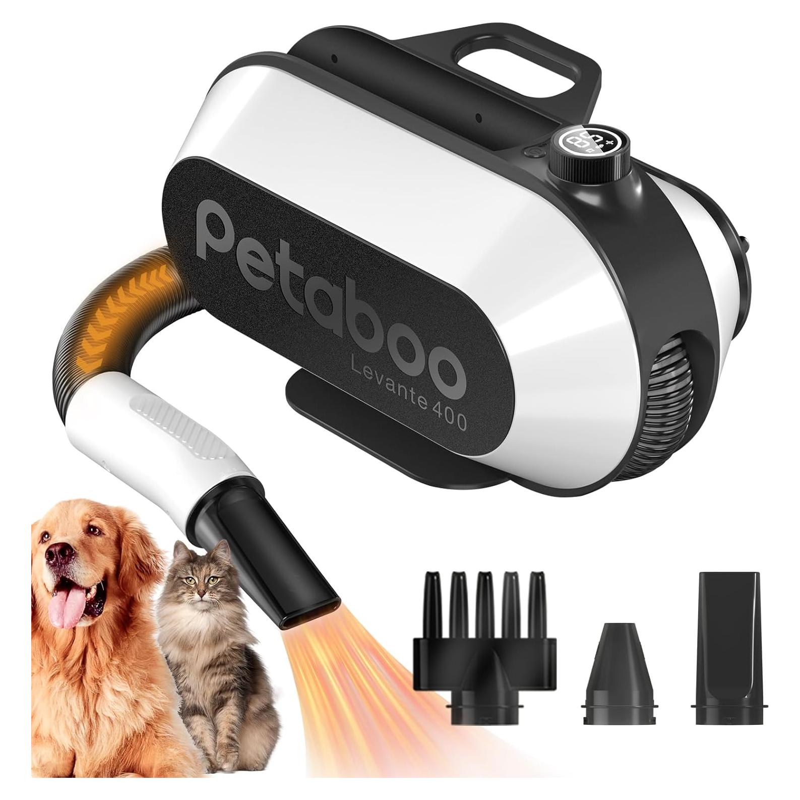 Secador de Pelo para Perros Petaboo L400, 3 Temperaturas, Bajo Ruido