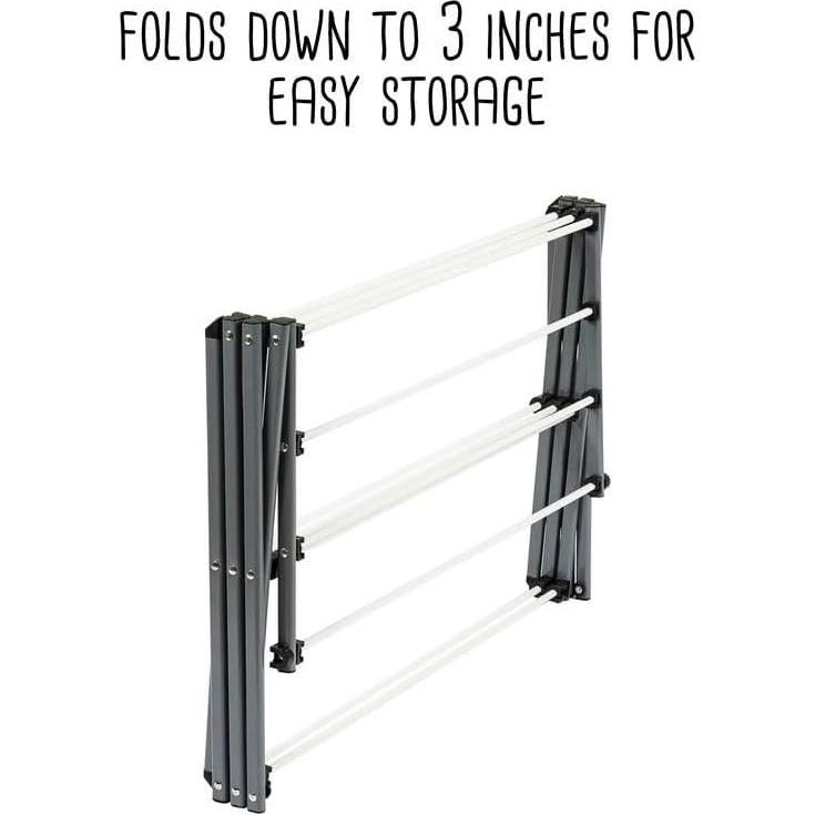 Estante Plegable para Secar Ropa Honey-Can-Do 7,32m Acero