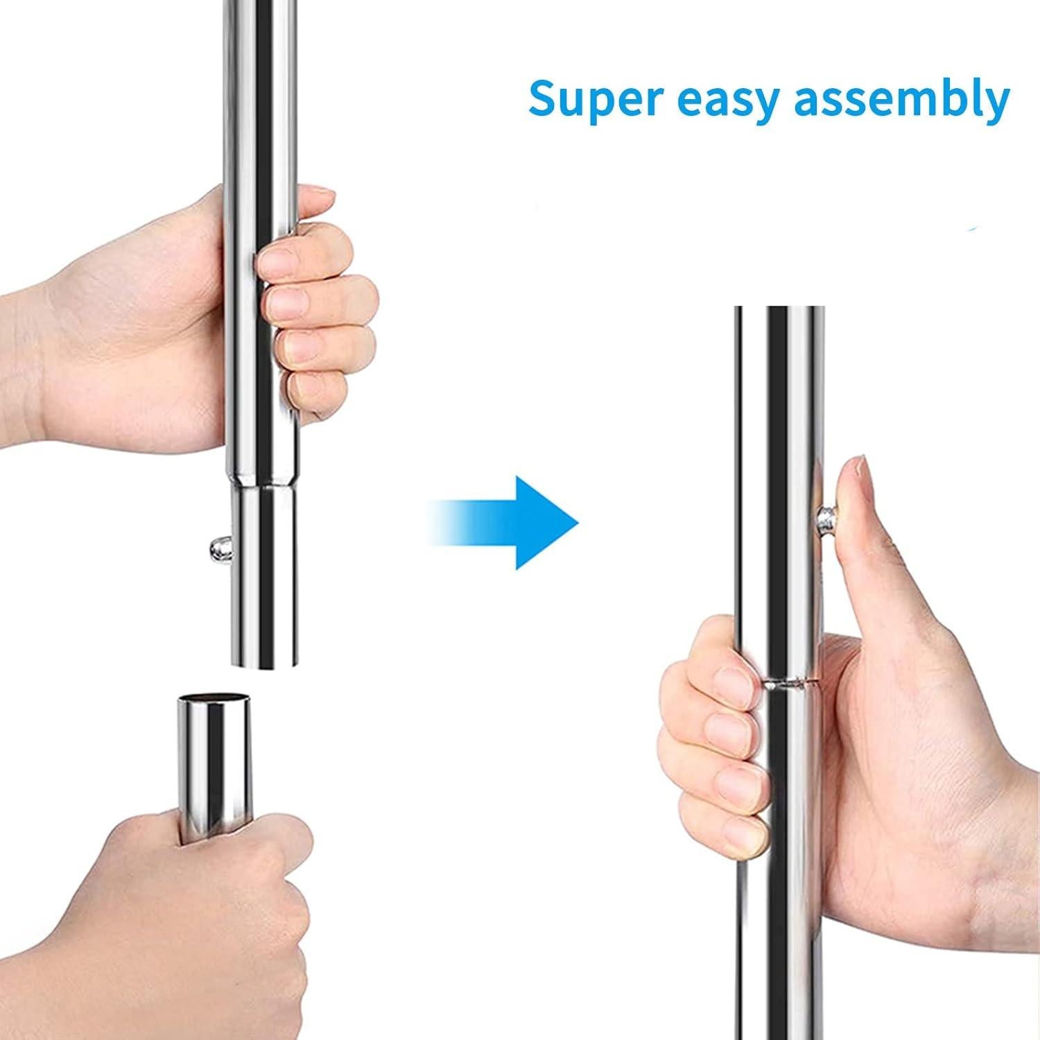 Soporte de Ropa Simple Trending Cromo Extensible 77-120 cm