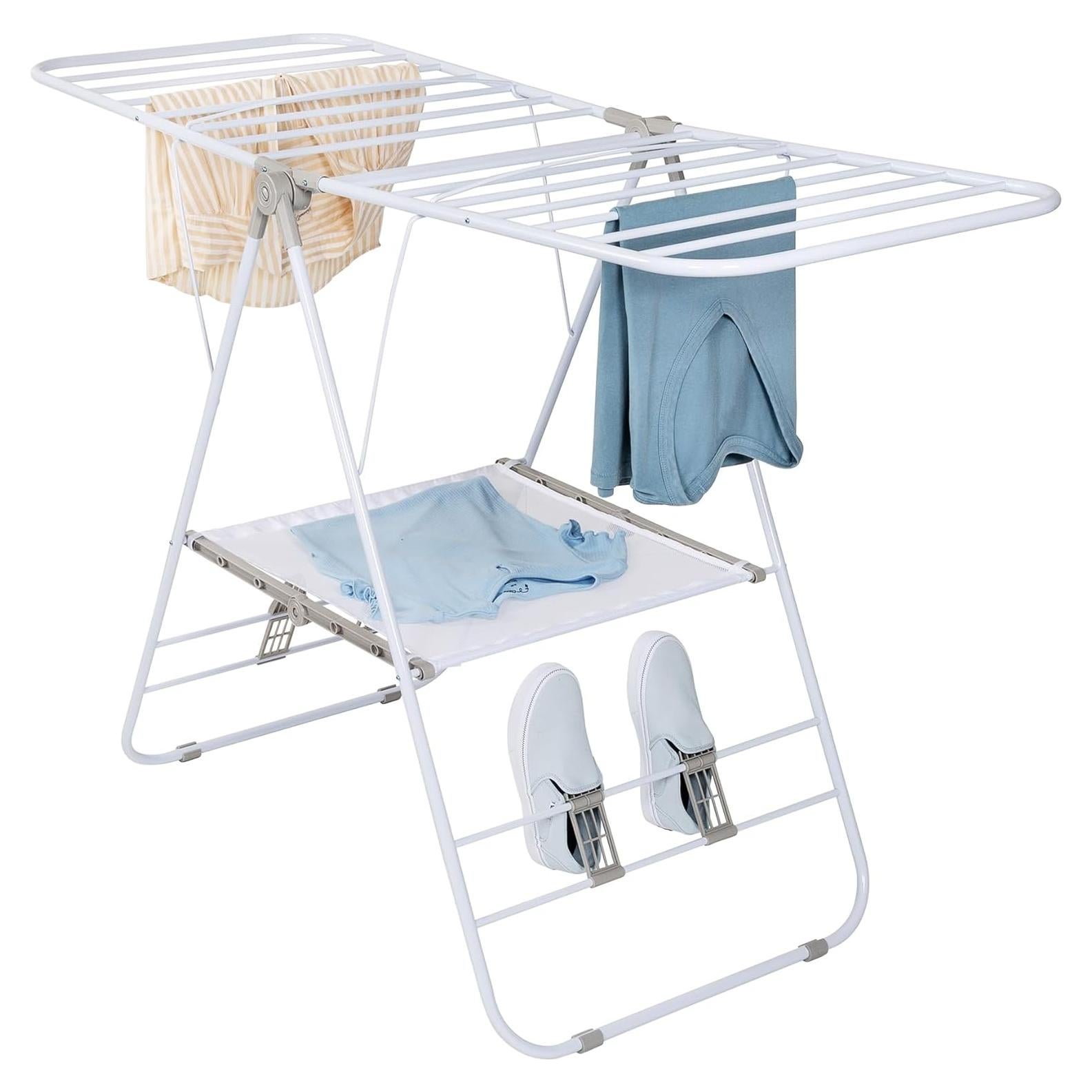 Estante de Secado Plegable Honey-Can-Do 22.68 kg Blanco