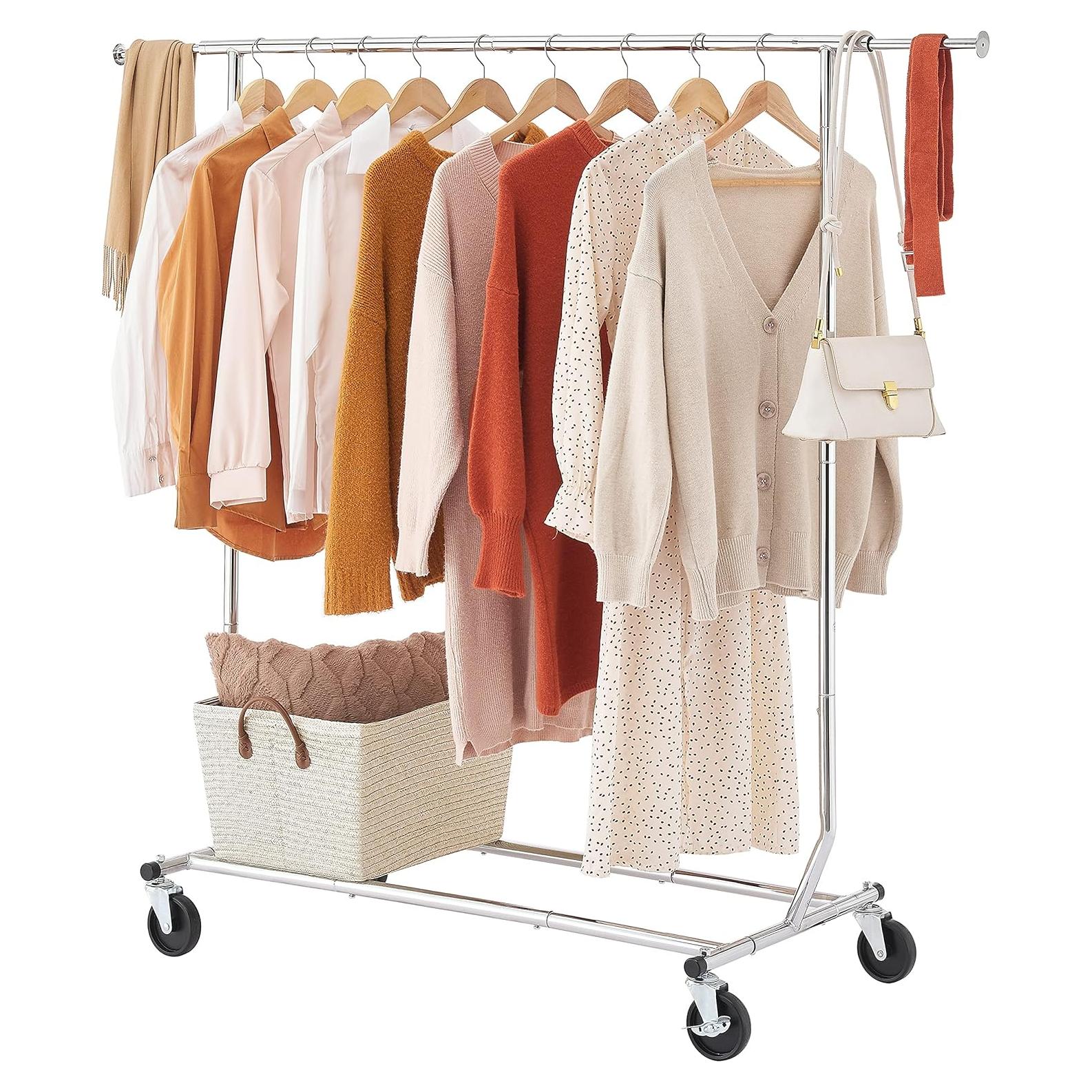 Perchero Plegable Tajsoon Cromo Extensible 250 lbs