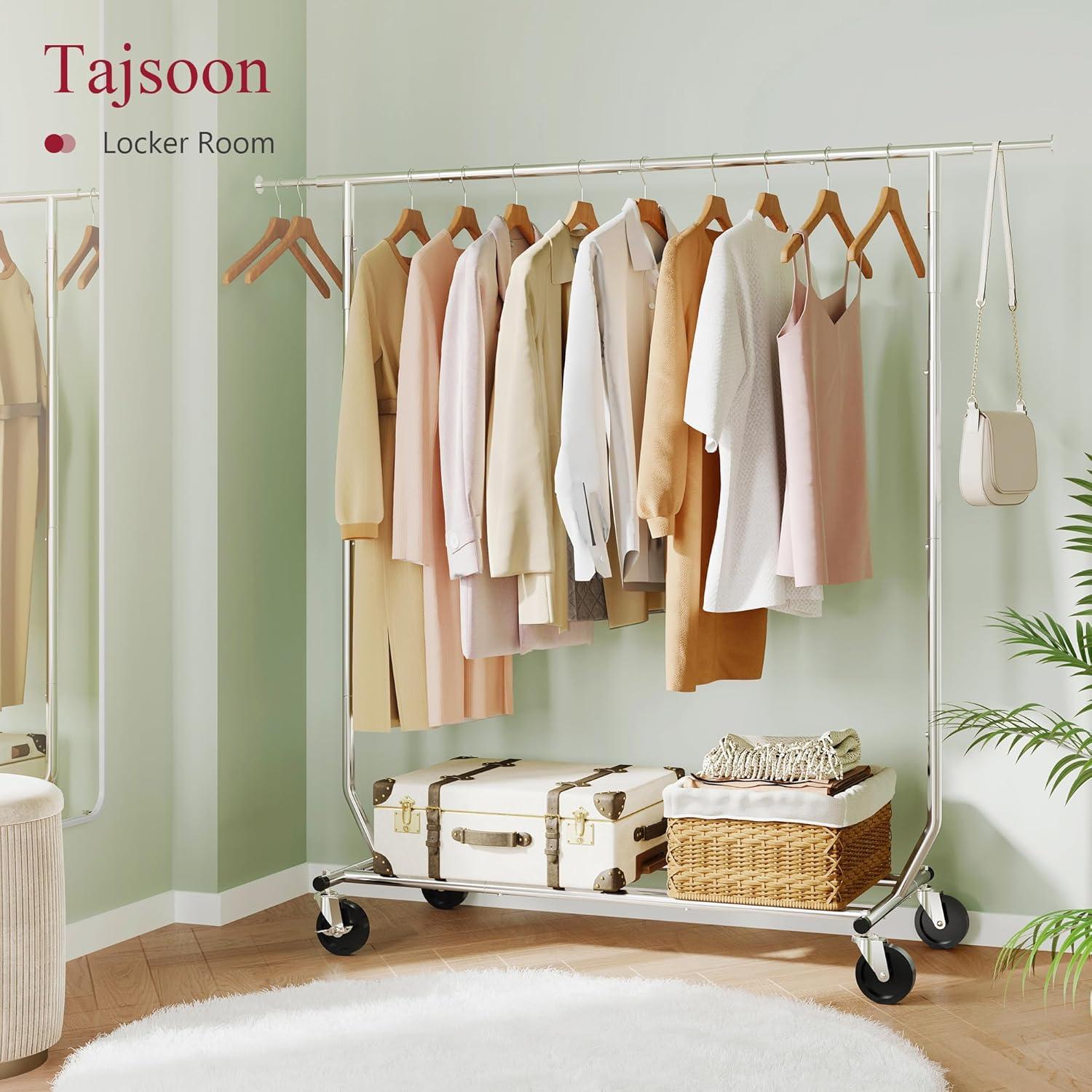 Perchero Plegable Tajsoon Cromo Extensible 250 lbs