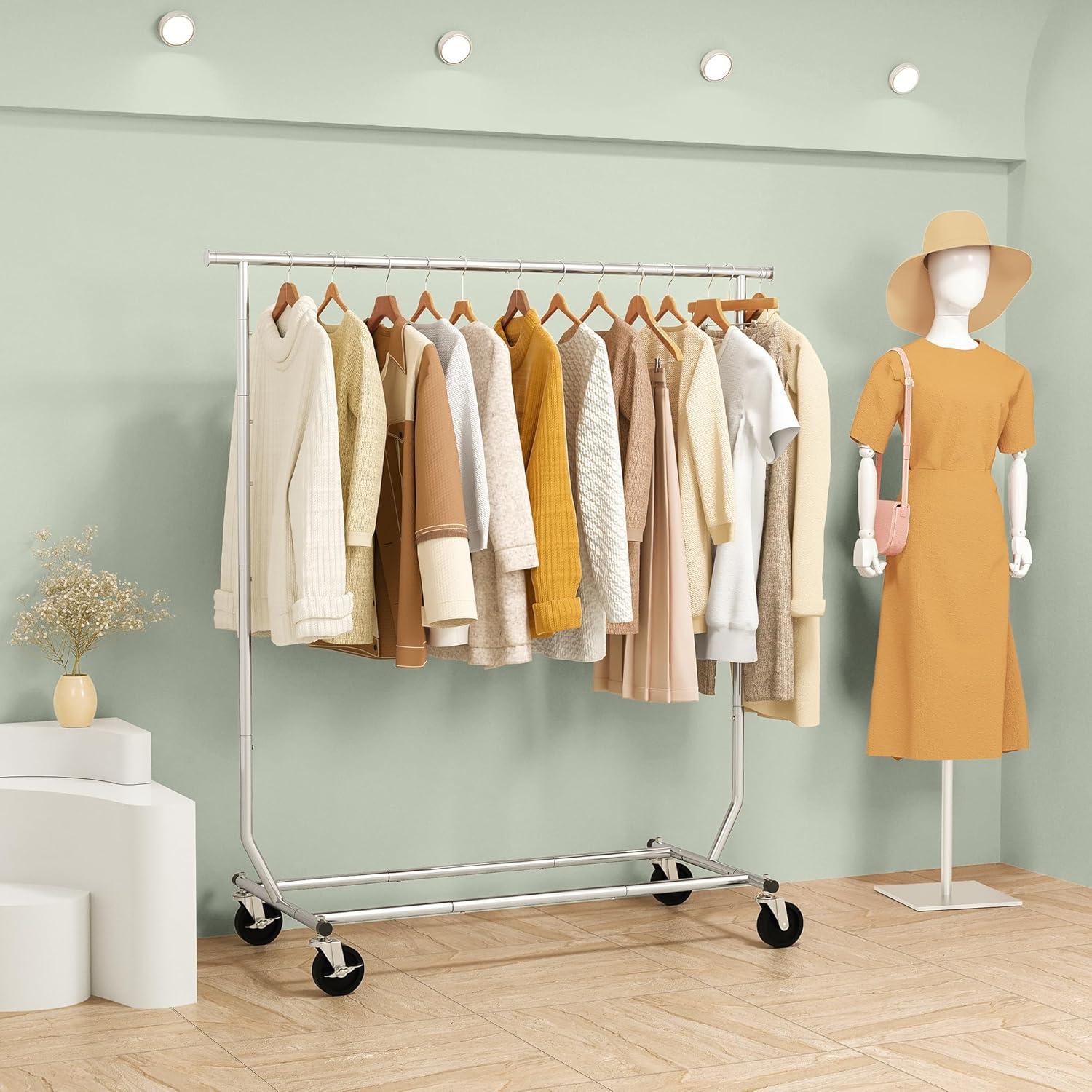 Perchero Plegable Tajsoon Cromo Extensible 250 lbs