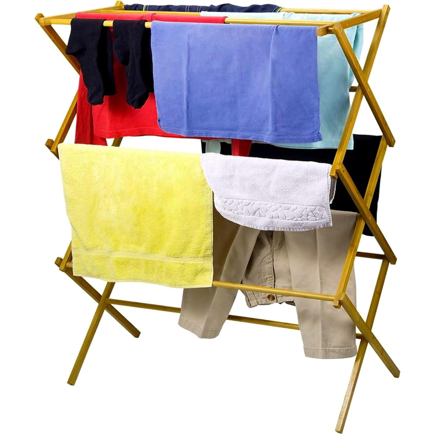 Soporte de Secado de Ropa Plegable Home-it Bambú 1.74 kg