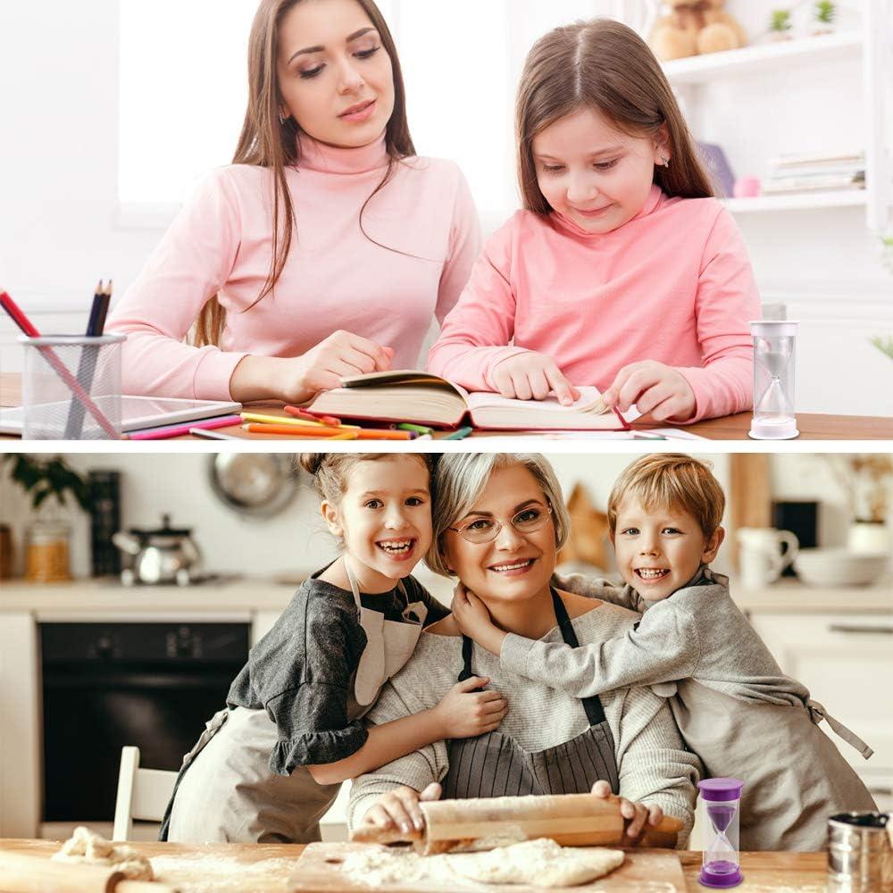 Temporizador de Arena EMDMAK Colorido 6 Piezas 1-15 Minutos