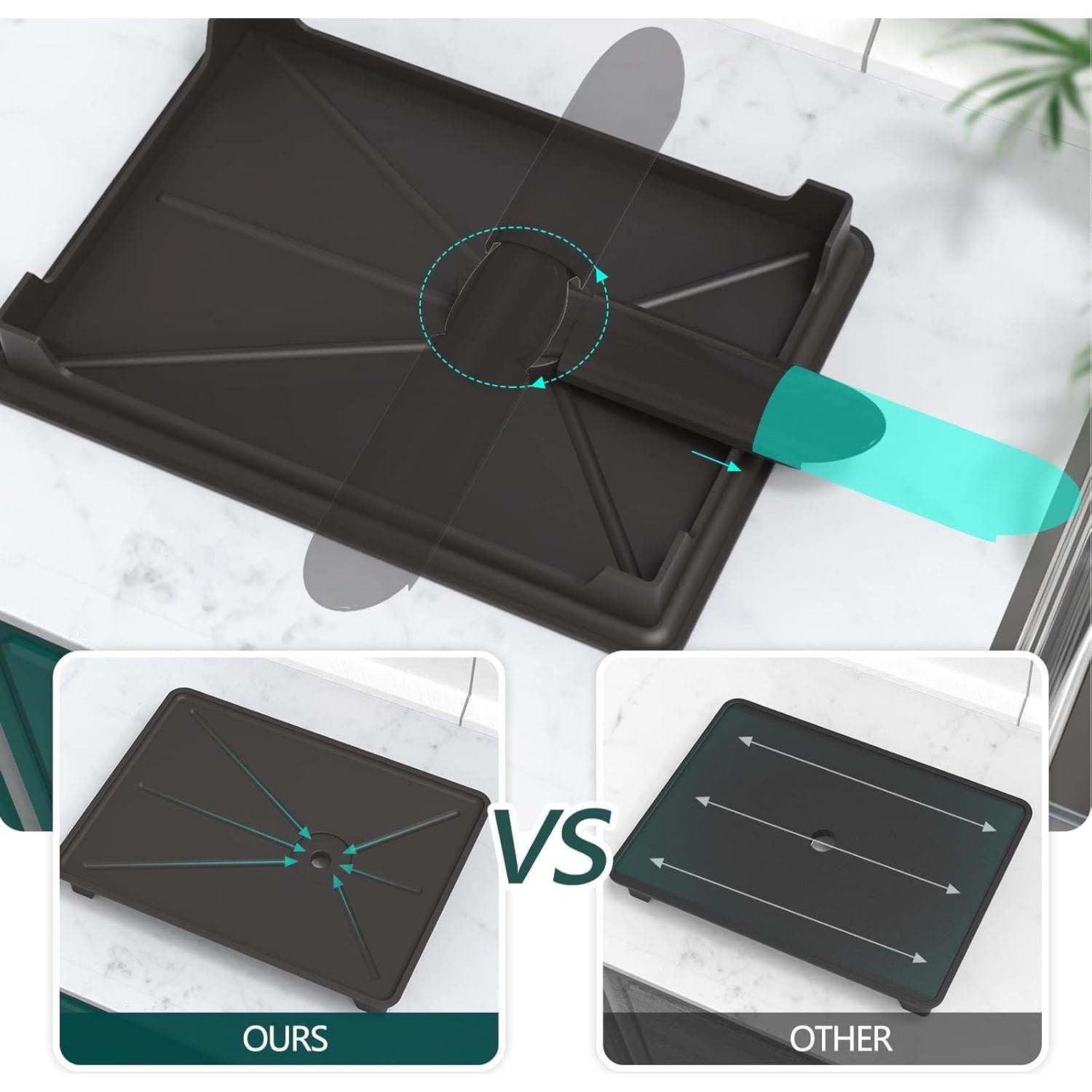 Estante Secar Platos B-Land 2 Niveles Drenaje Automático