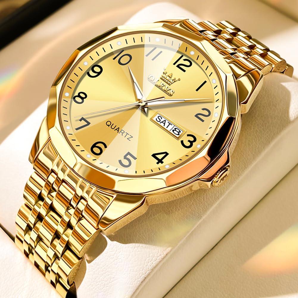 Reloj OLEVS Hombre Cuarzo Lujo Acero Inoxidable 41mm