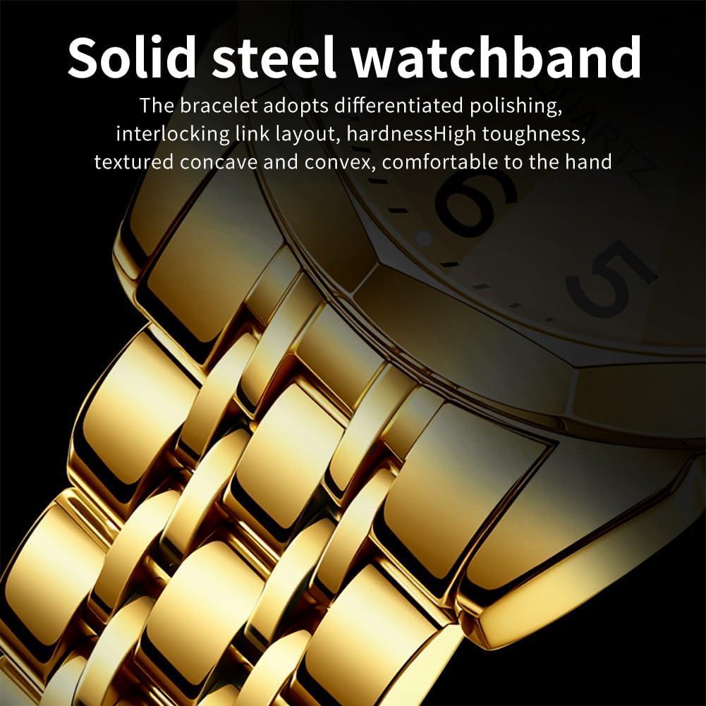 Reloj OLEVS Hombre Cuarzo Lujo Acero Inoxidable 41mm