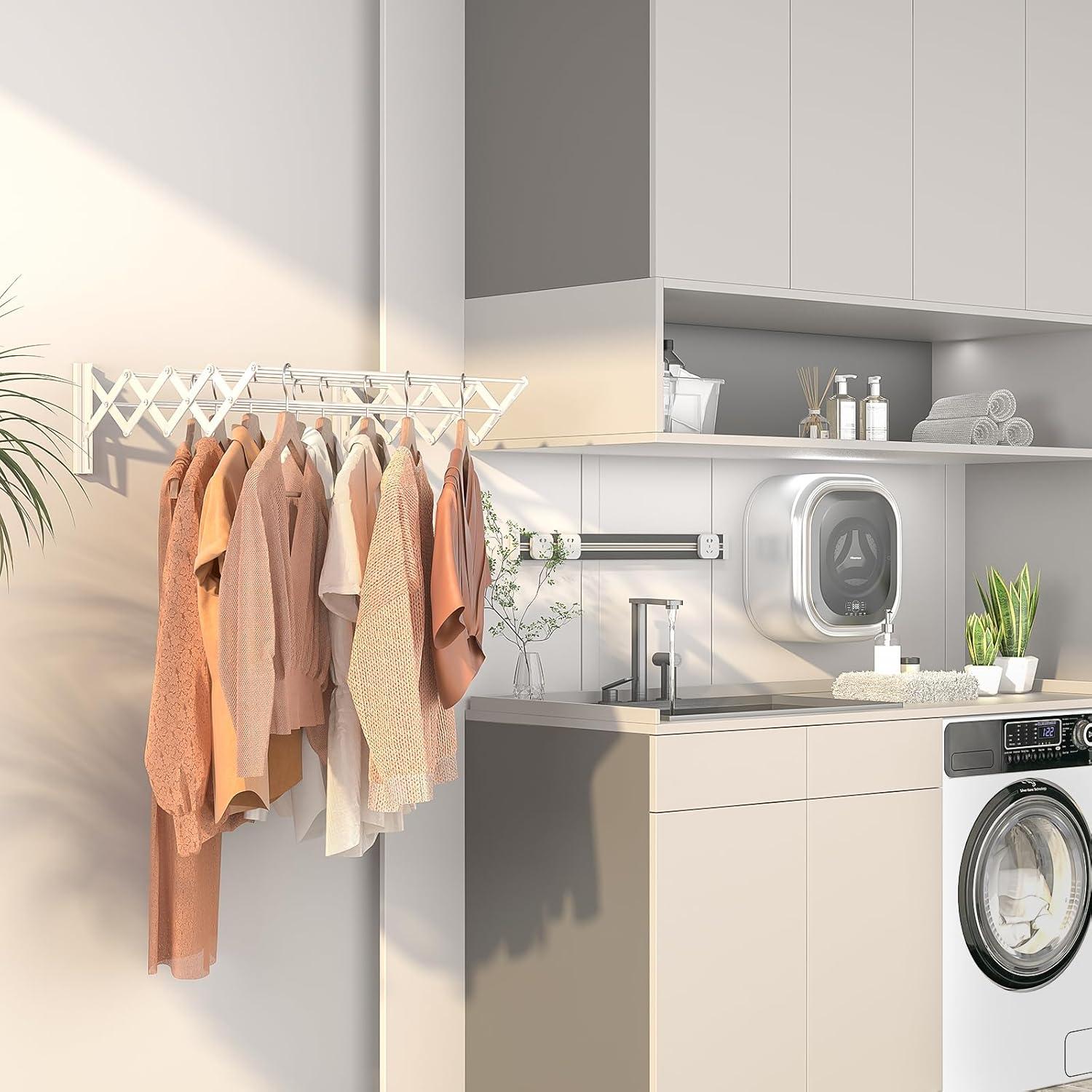 Estante de Secado de Ropa Plegable X-cosrack 81 cm Aluminio