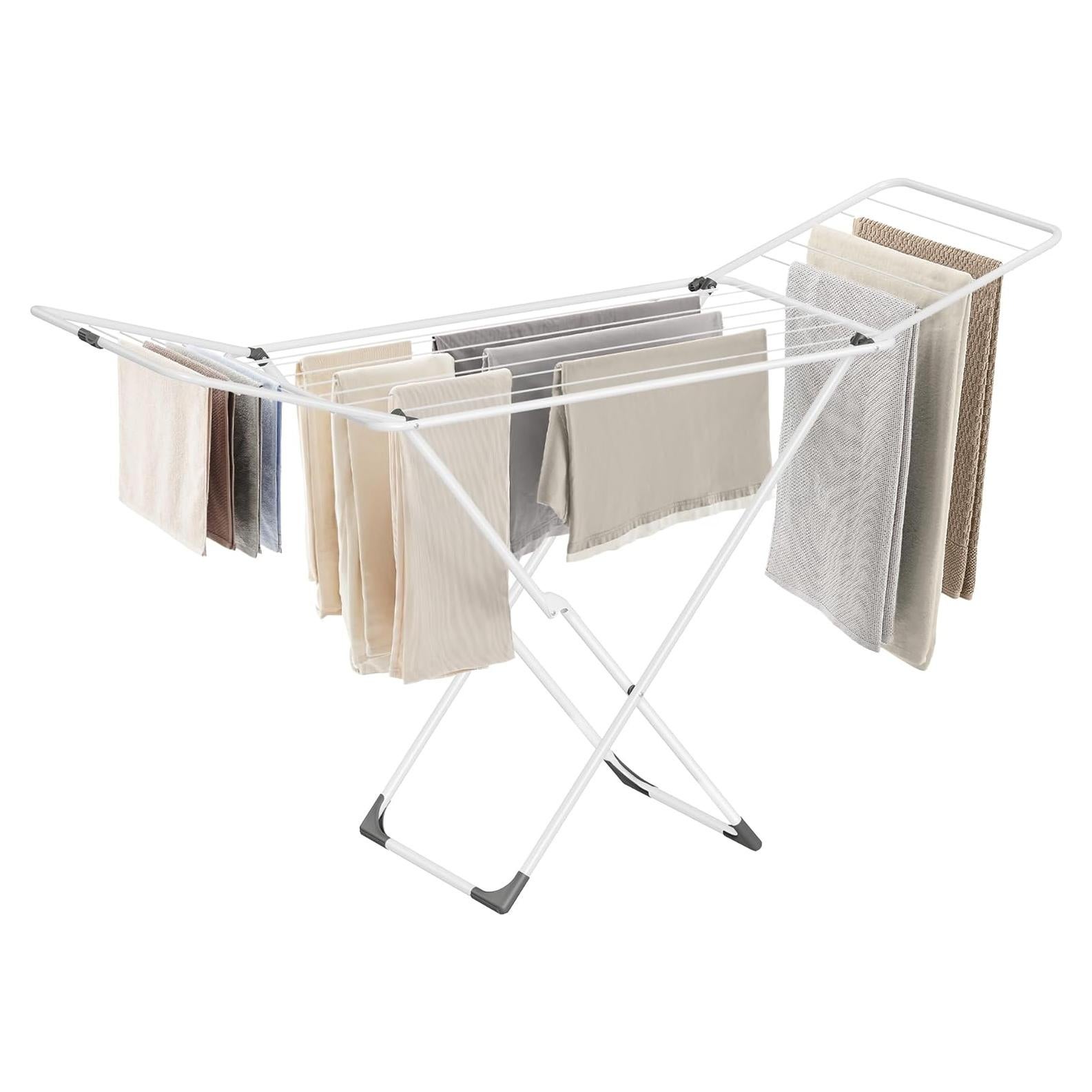 Estante Secador de Ropa Plegable SONGMICS Blanco 182 cm