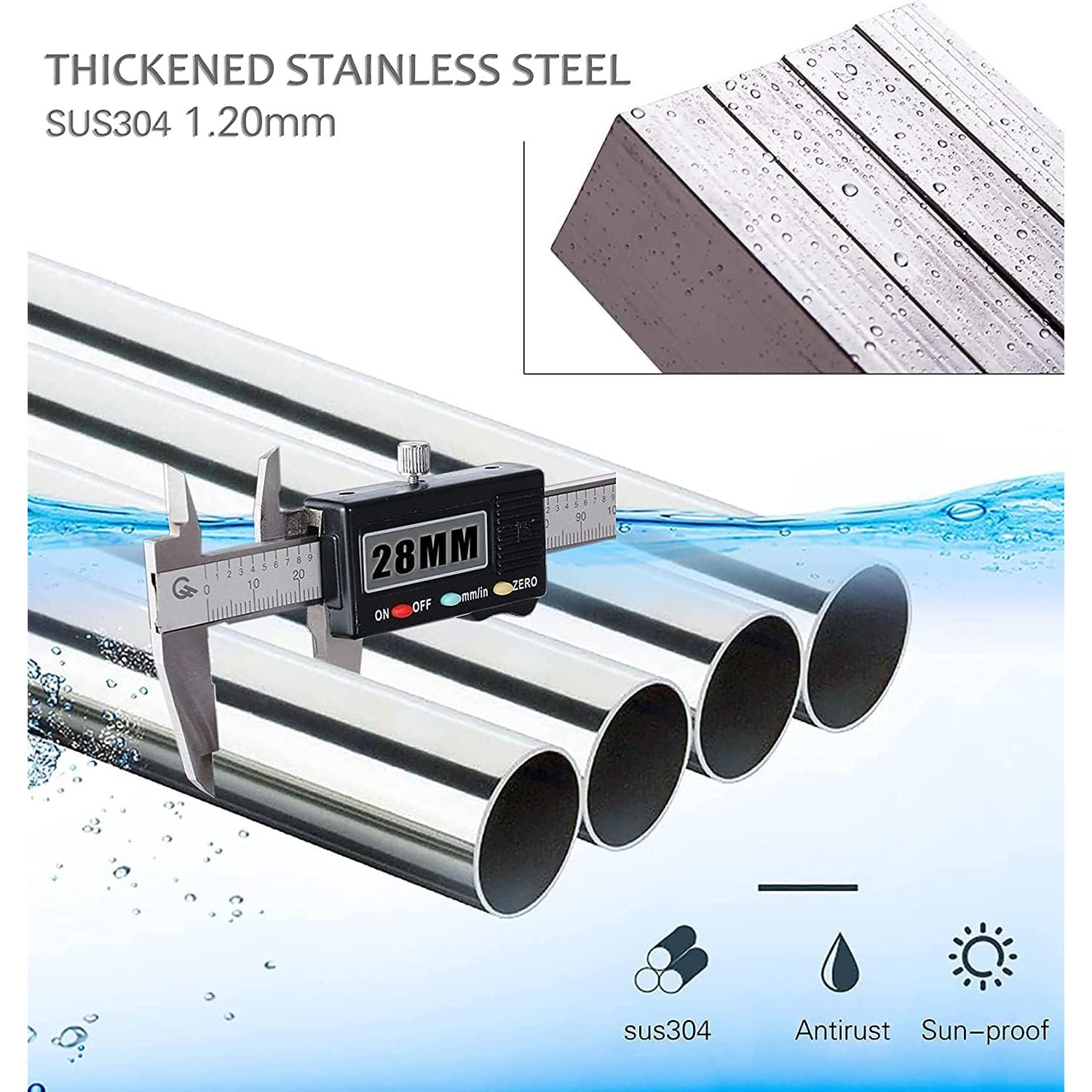 Estante Secador de Ropa AUGMIRR Acero Inoxidable 200 cm