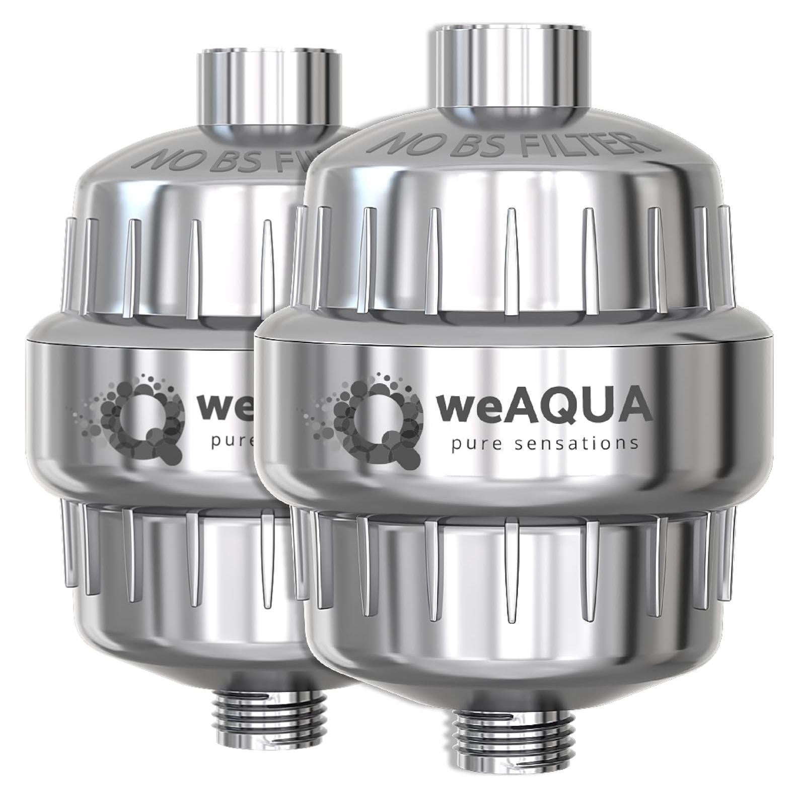 Filtro de Ducha WeAQUA 2 Pack Alta Resistencia 99% Remoción