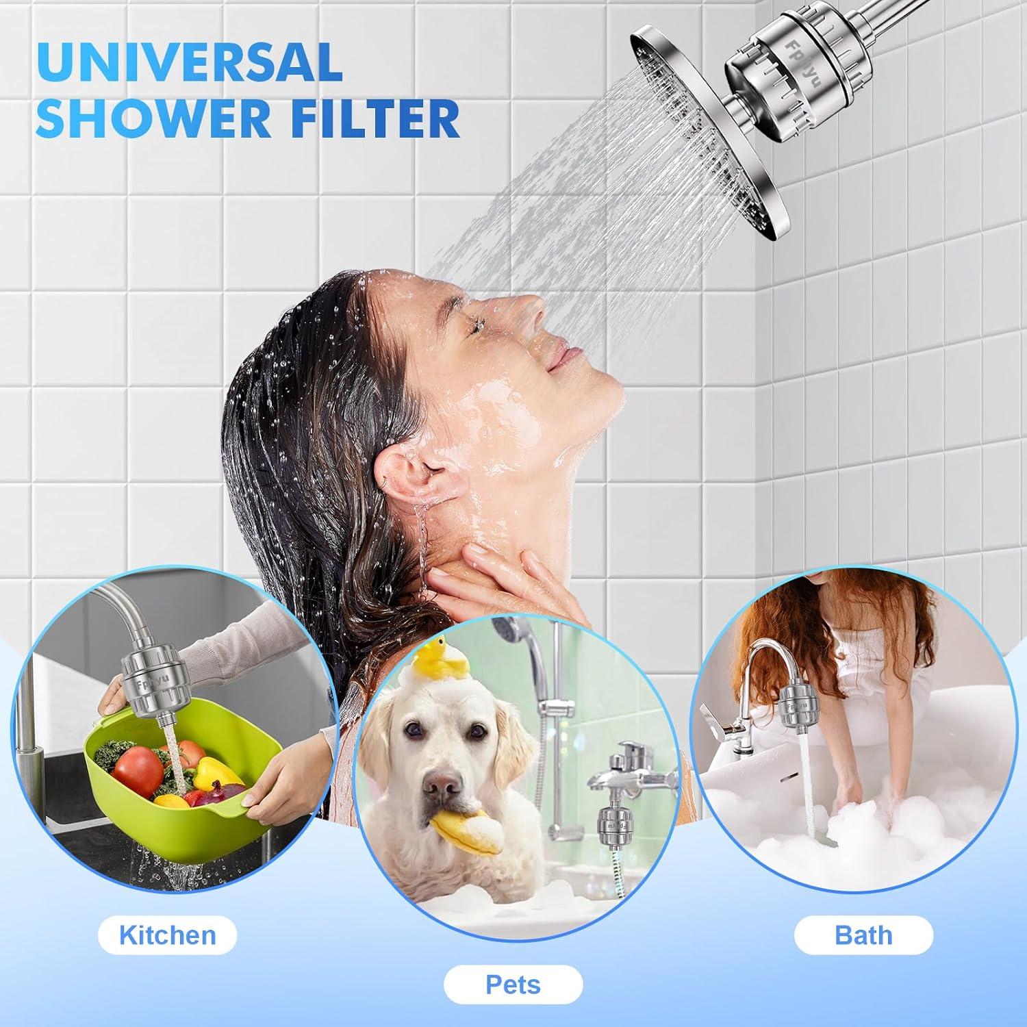Filtro de Ducha Fphyu 20 Etapas Elimina Cloro y Metales