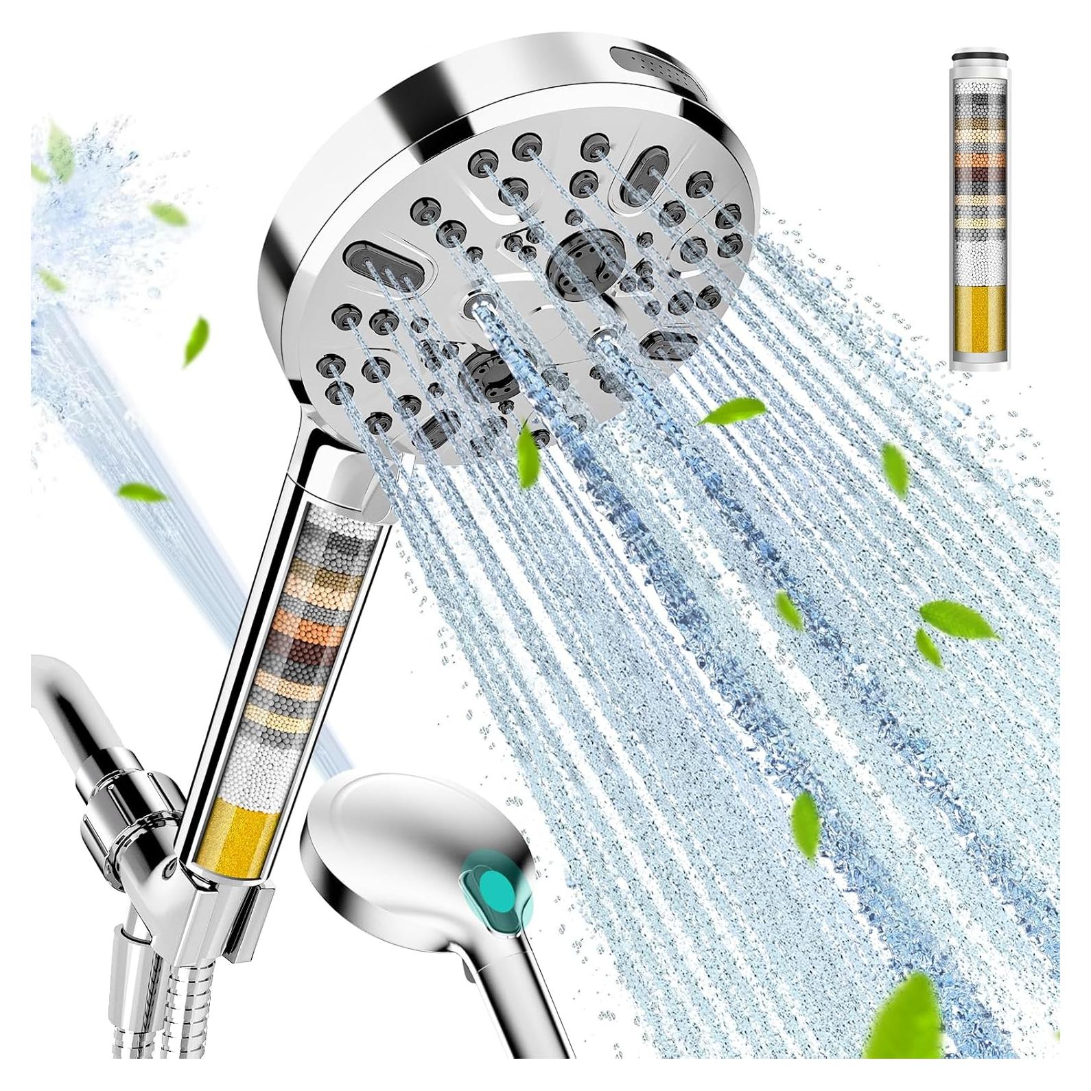 Cabezal de Ducha Filtrado Cobbe KSCG701-3 9 Modos Cromo