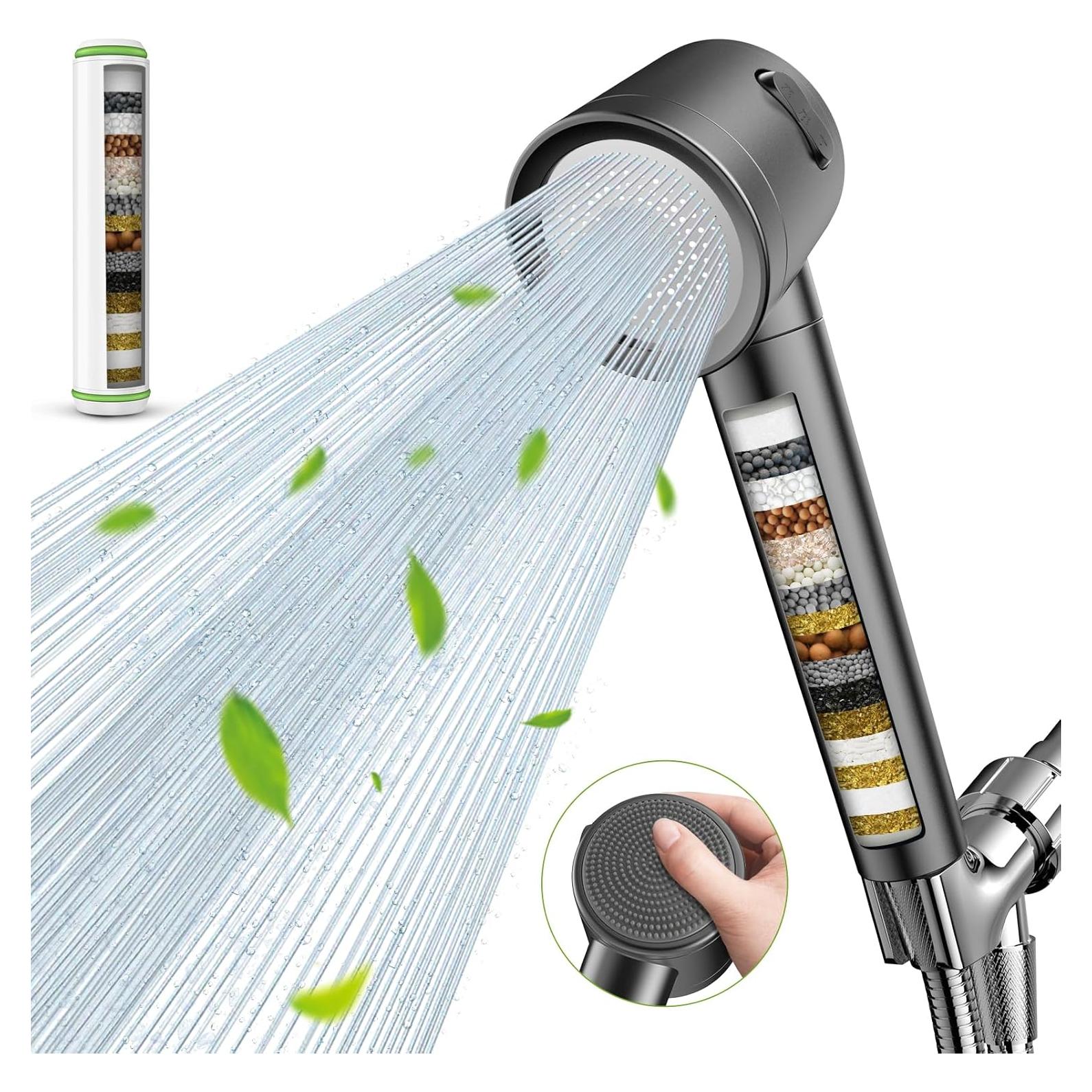 Cabezal de Ducha Filtrado Fitespot 3 Modos Alta Presión