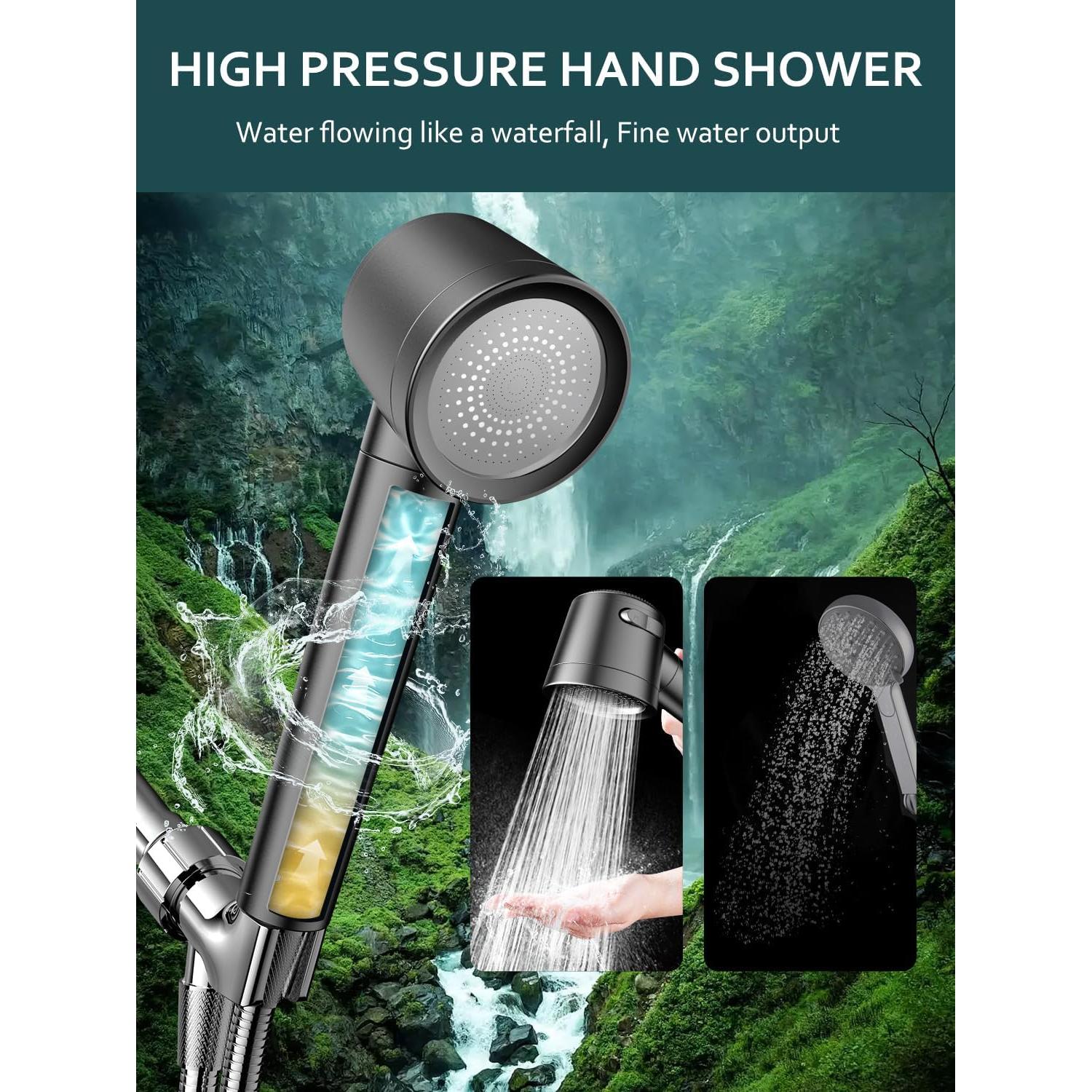 Cabezal de Ducha Filtrado Fitespot 3 Modos Alta Presión